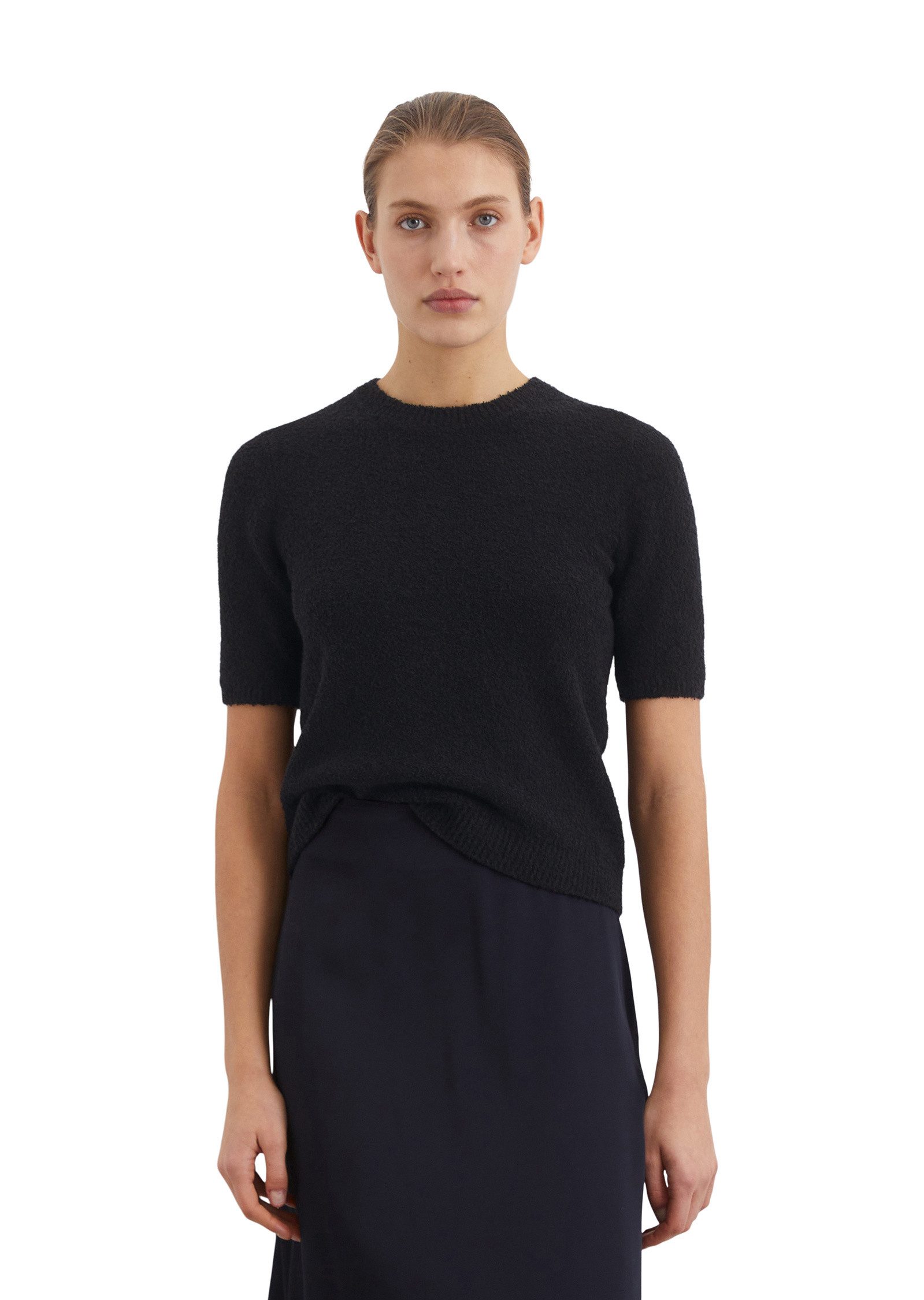 Rundhalspullover aus Organic Cotton-Mix