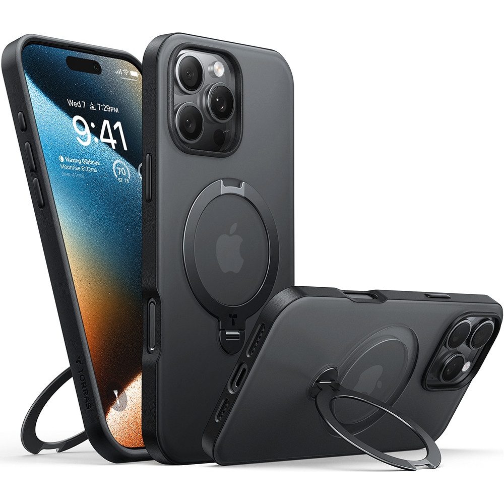 TORRAS Handytasche TORRAS UPRO Ostand Spin Case - Schutzhülle für Smartphones. (Hochwertige TORRAS Qualität)