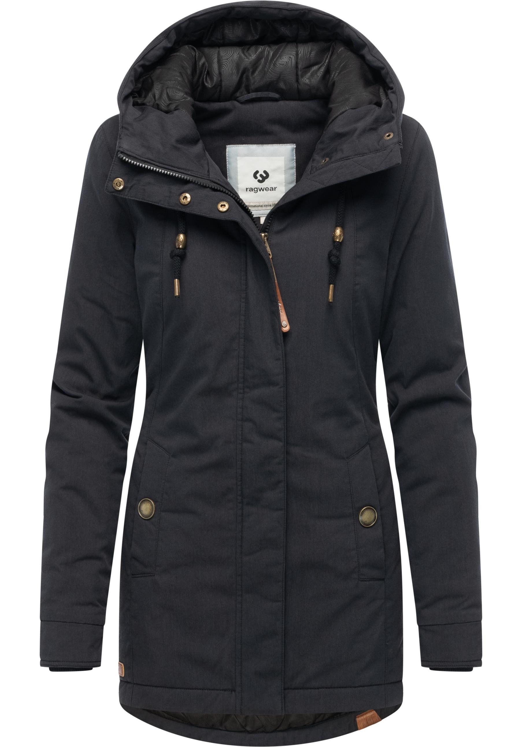 Ragwear Winterjacke Monadena Parka YOUMODO Warmer Kurzmantel mit Kapuze