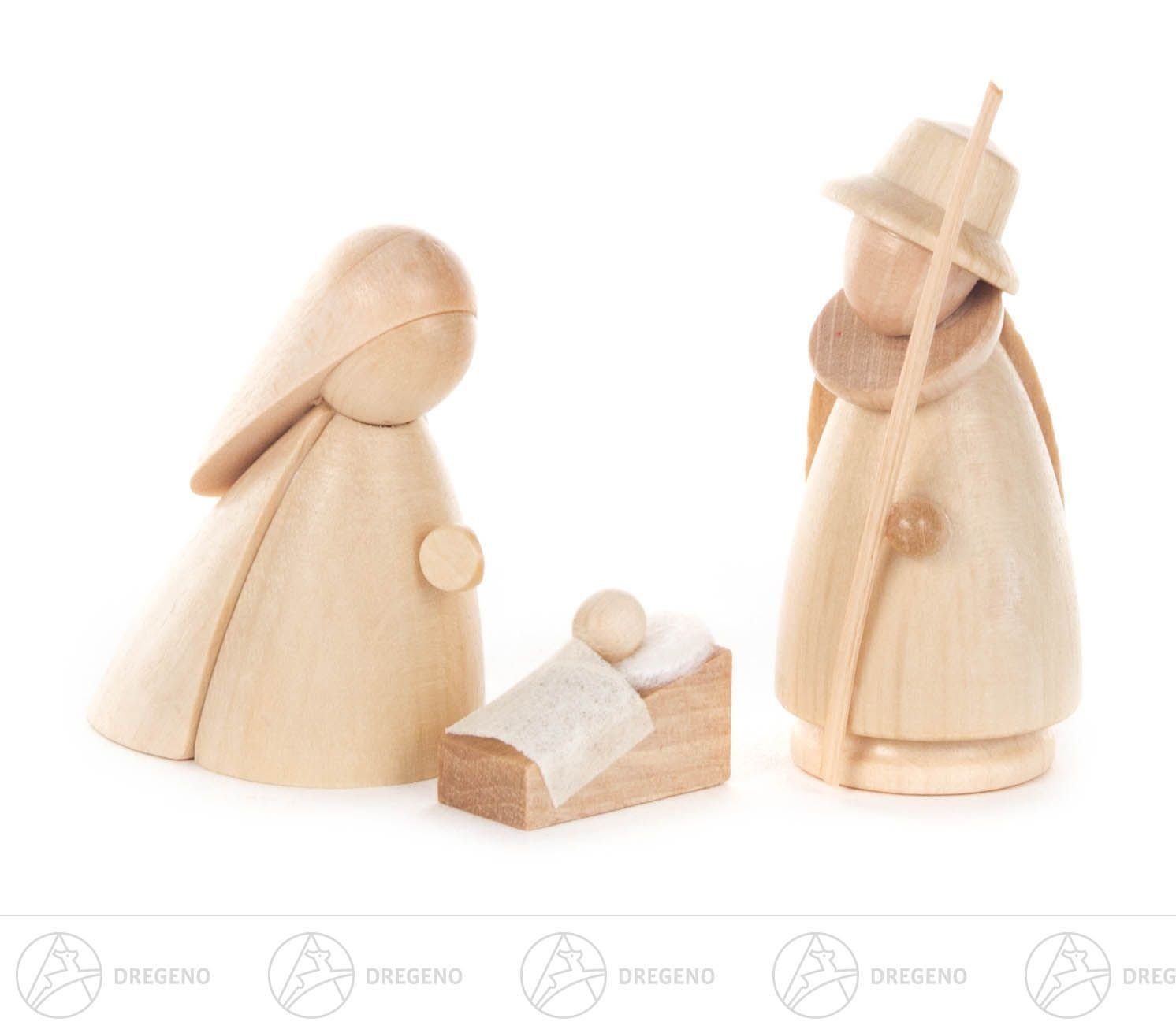 Dregeno Erzgebirge Krippe Krippen und Zubehör Heilige Familie natur (3) Breite x Höhe x Tiefe