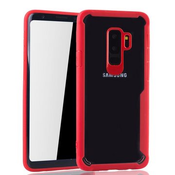 König Design Handyhülle Samsung Galaxy S9 Plus, Samsung Galaxy S9 Plus Handyhülle Backcover Rot