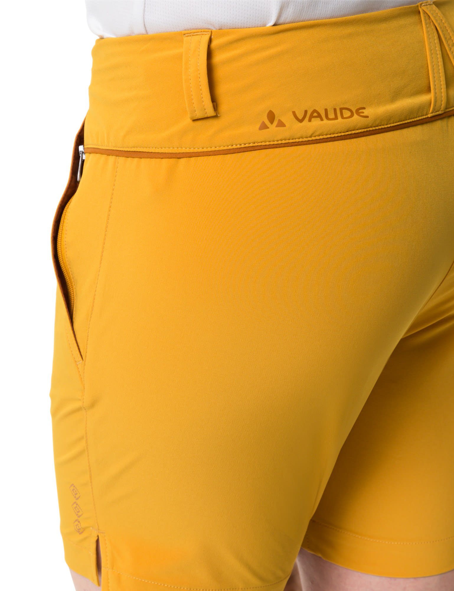 Damen Iii Shorts Womens Yellow Shorts Strandshorts Burnt VAUDE Vaude Skomer