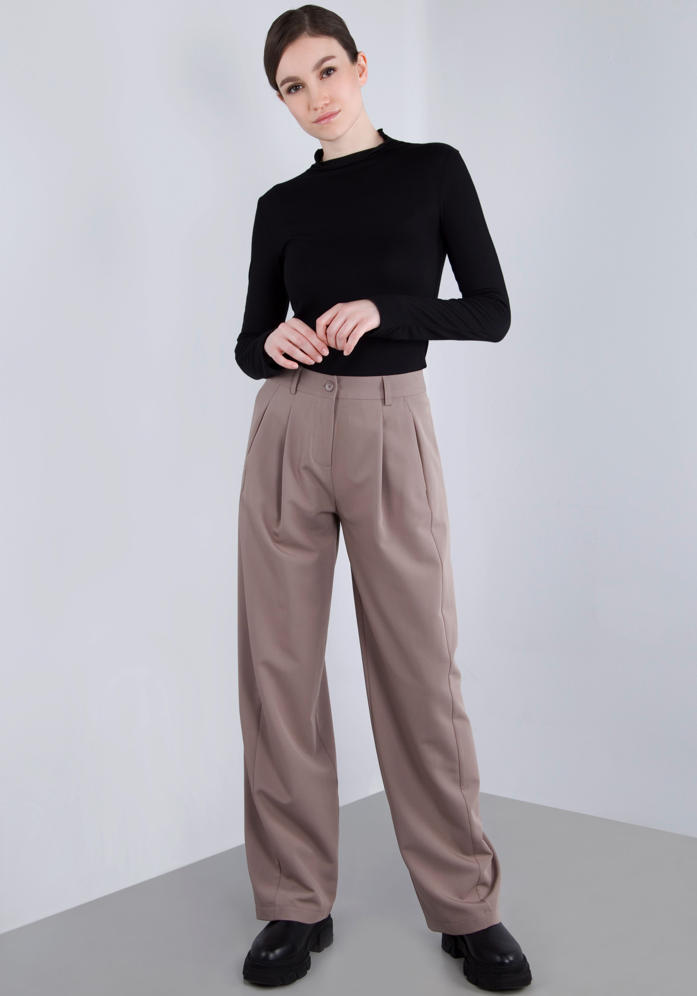IMPERIAL Bundfaltenhose mit weitem Bein