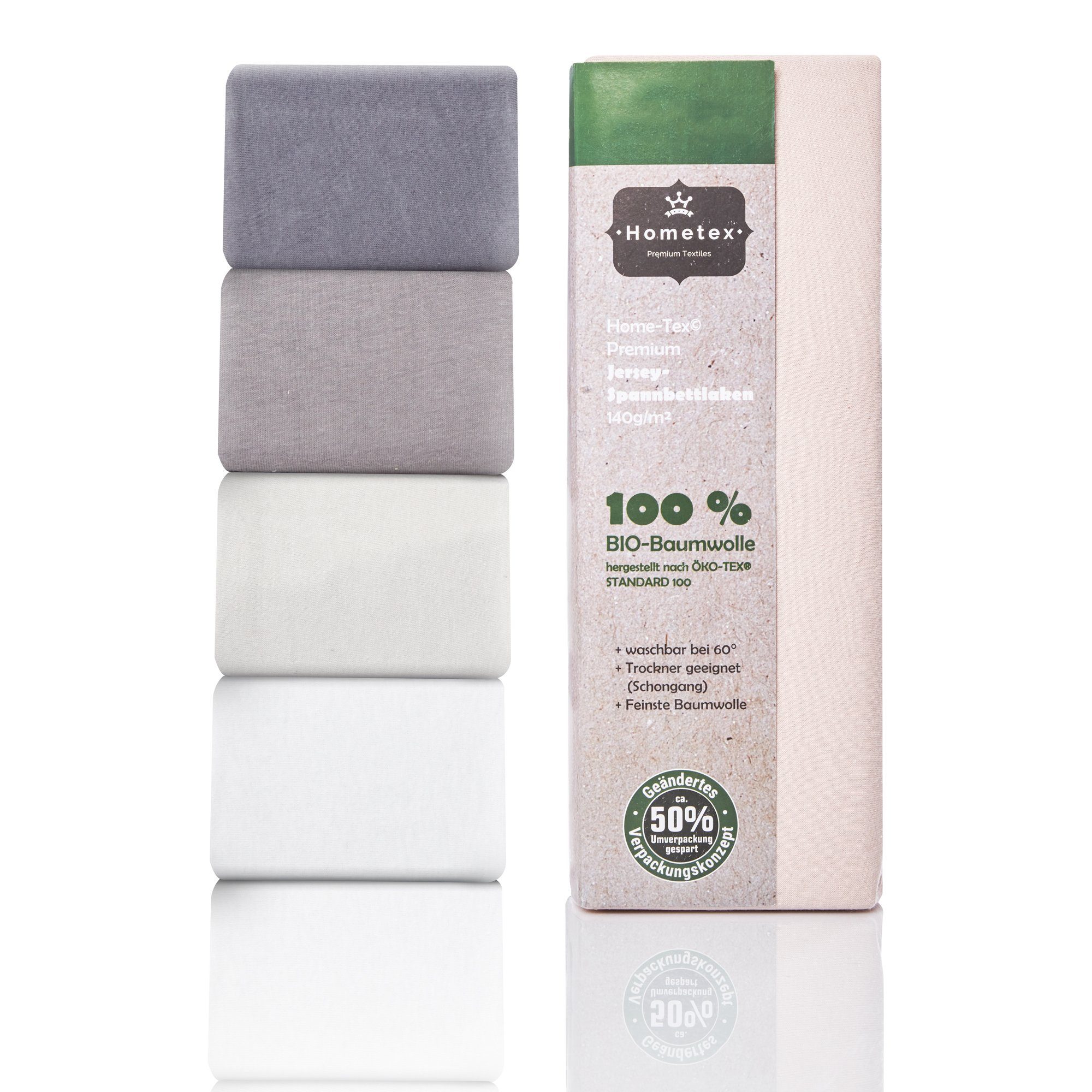 Hometex Premium Textiles Spannbettlaken BIO Spannbettlaken günstig online kaufen
