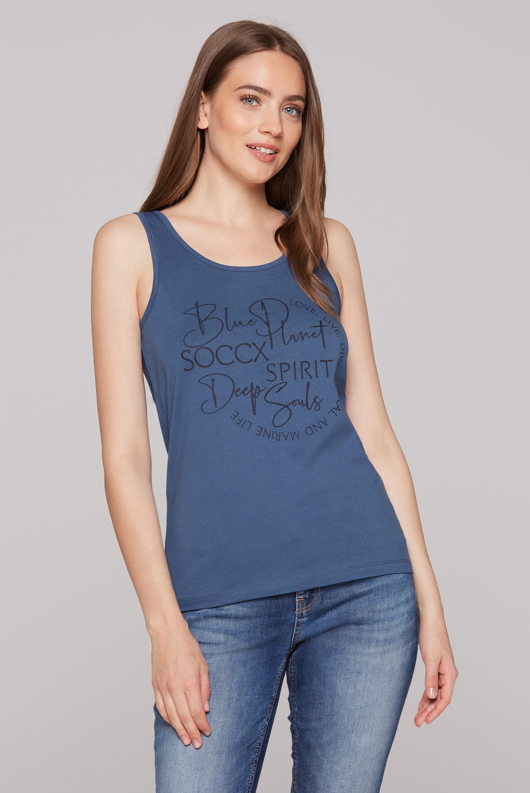 SOCCX Tanktop aus Baumwolle