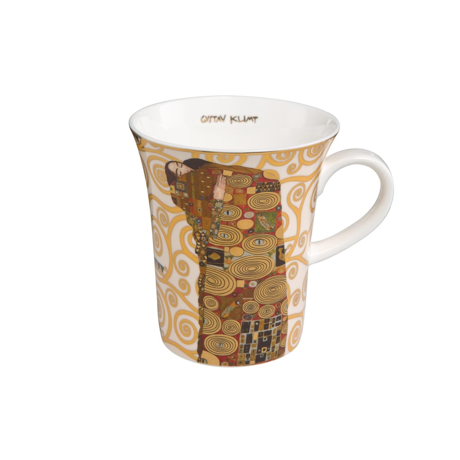 Goebel Tasse Gustav Klimt, Porzellan, Farbe: Gold, Motiv: Die Erfüllung