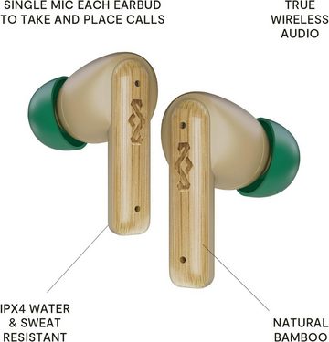 House of Marley Intuitive Touch-Bedienung In-Ear-Kopfhörer (Kristallklarer Klang: Integriertes Mikrofon für nahtlose Kommunikation in Meetings und mehr., Hervorragender Sound, intuitive Bedienung und nachhaltige Materialien)