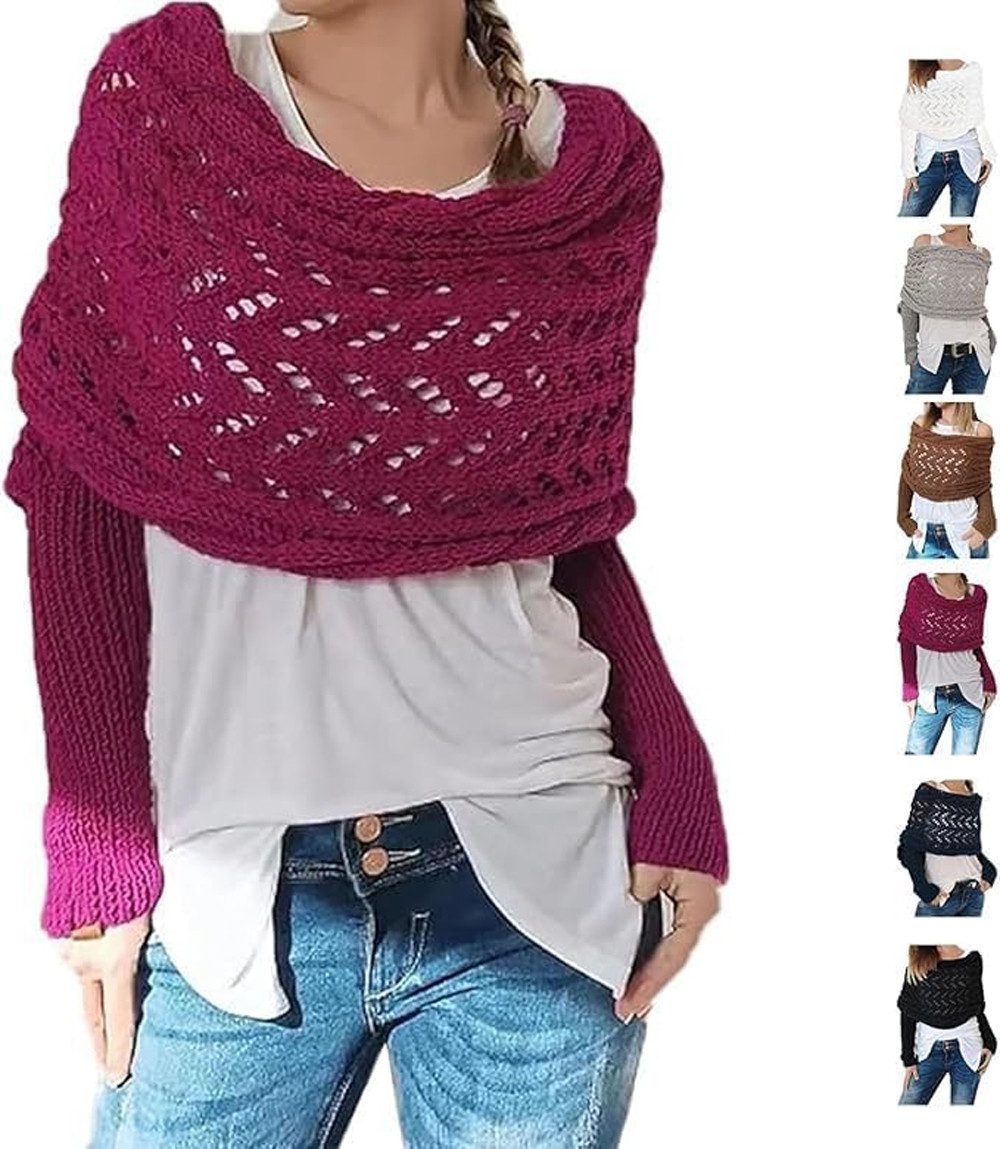 Coonoor Cape Strickschal mit Ärmeln Modischer günstig online kaufen