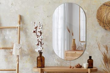 Tulup Wandspiegel Ovaler Badezimmerspiegel Wandspiegel Unregelmäßiger
