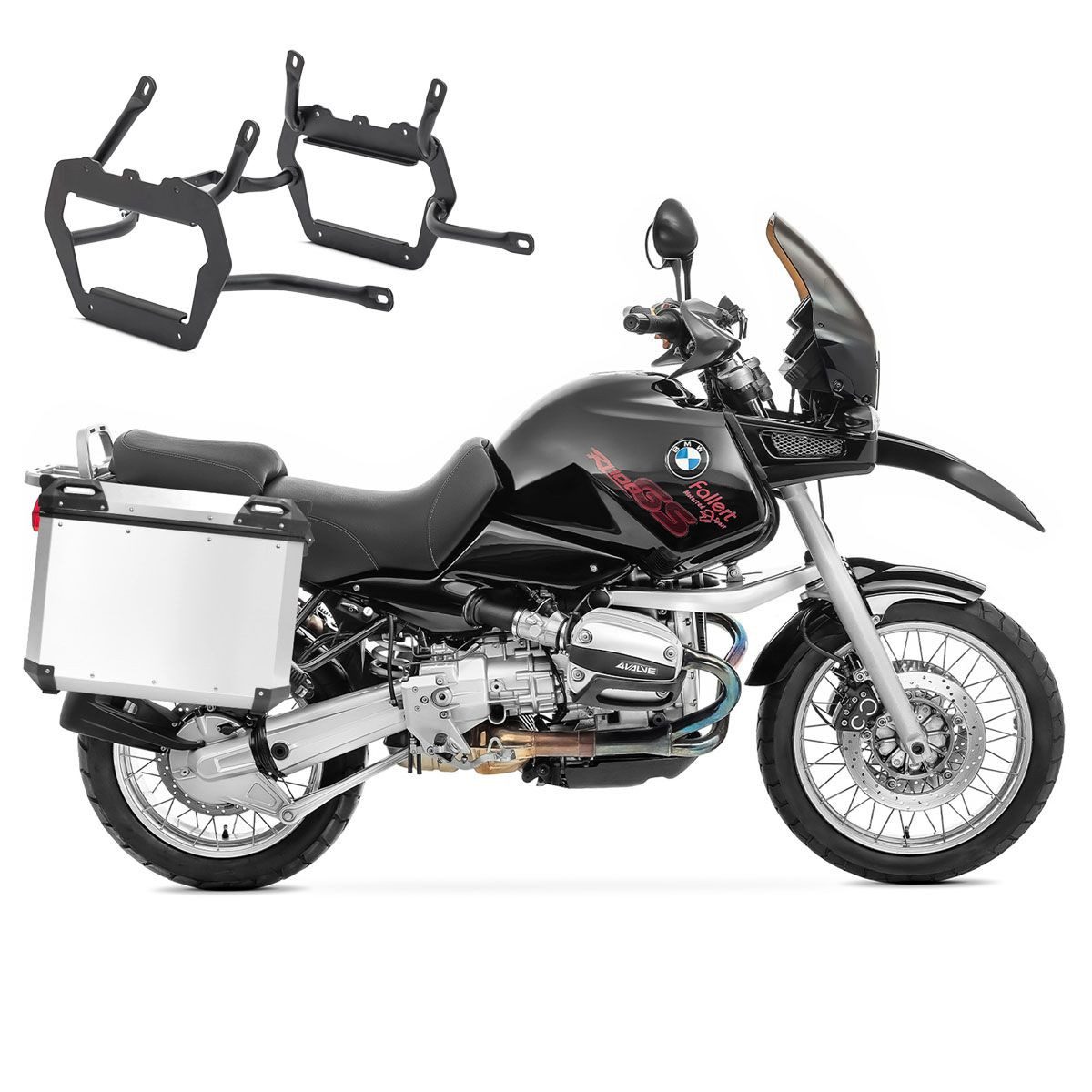 Kofferset Alu-Koffer+ Kofferträger für BMW R 1100 GS / R 1150 GS / Adventure 94-