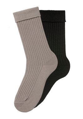 Lavana Socken (2-Paar) in modischem Rippstrick