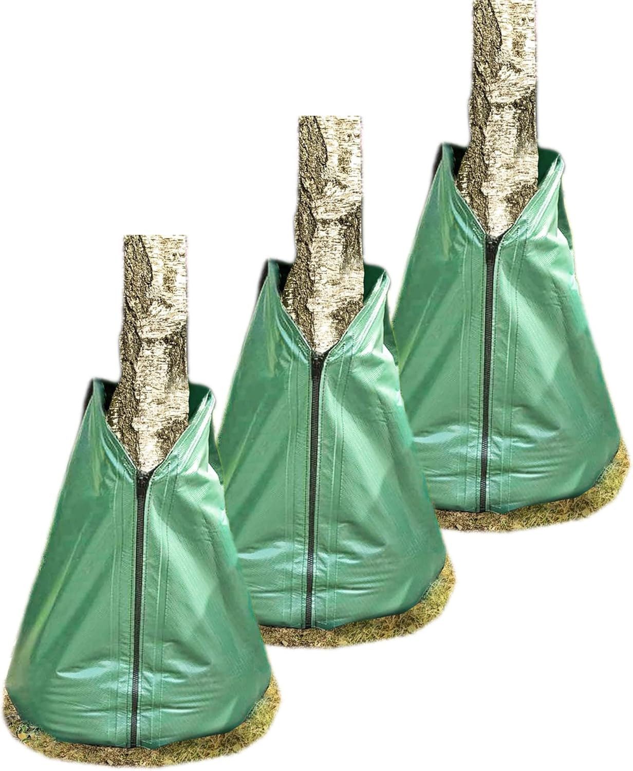 Scheurich Bewässerungssystem 20950-3x, (3-tlg), Novatool 3X Säcke für Baumbewässerung 75 Liter Grün Bewässerungsbeutel