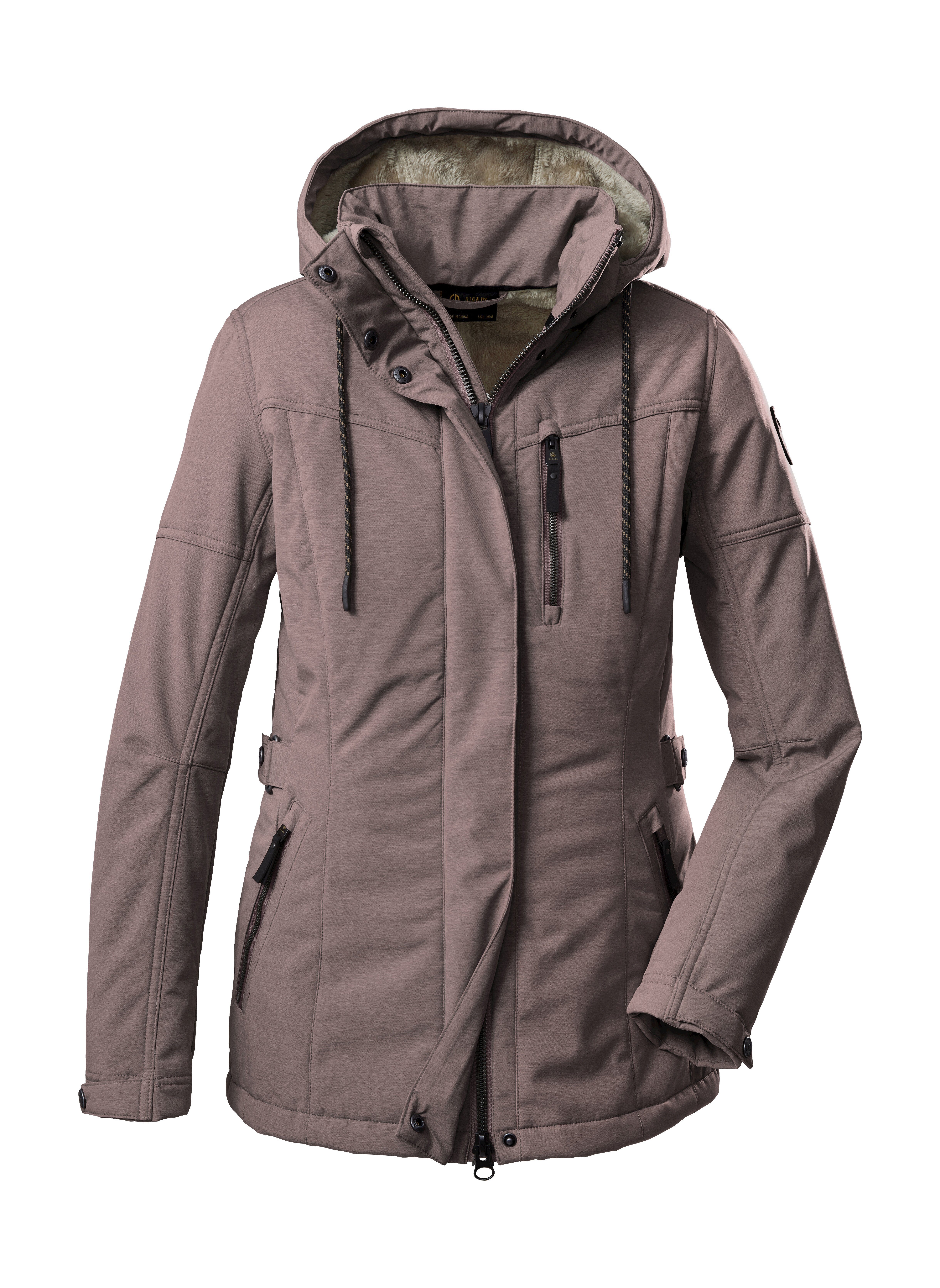 GW SFTSHLL by kuscheliges 26 Innenfutter, verstellbare G.I.G.A. Ärmelbündchen Softshelljacke DX JCKT, WMN killtec