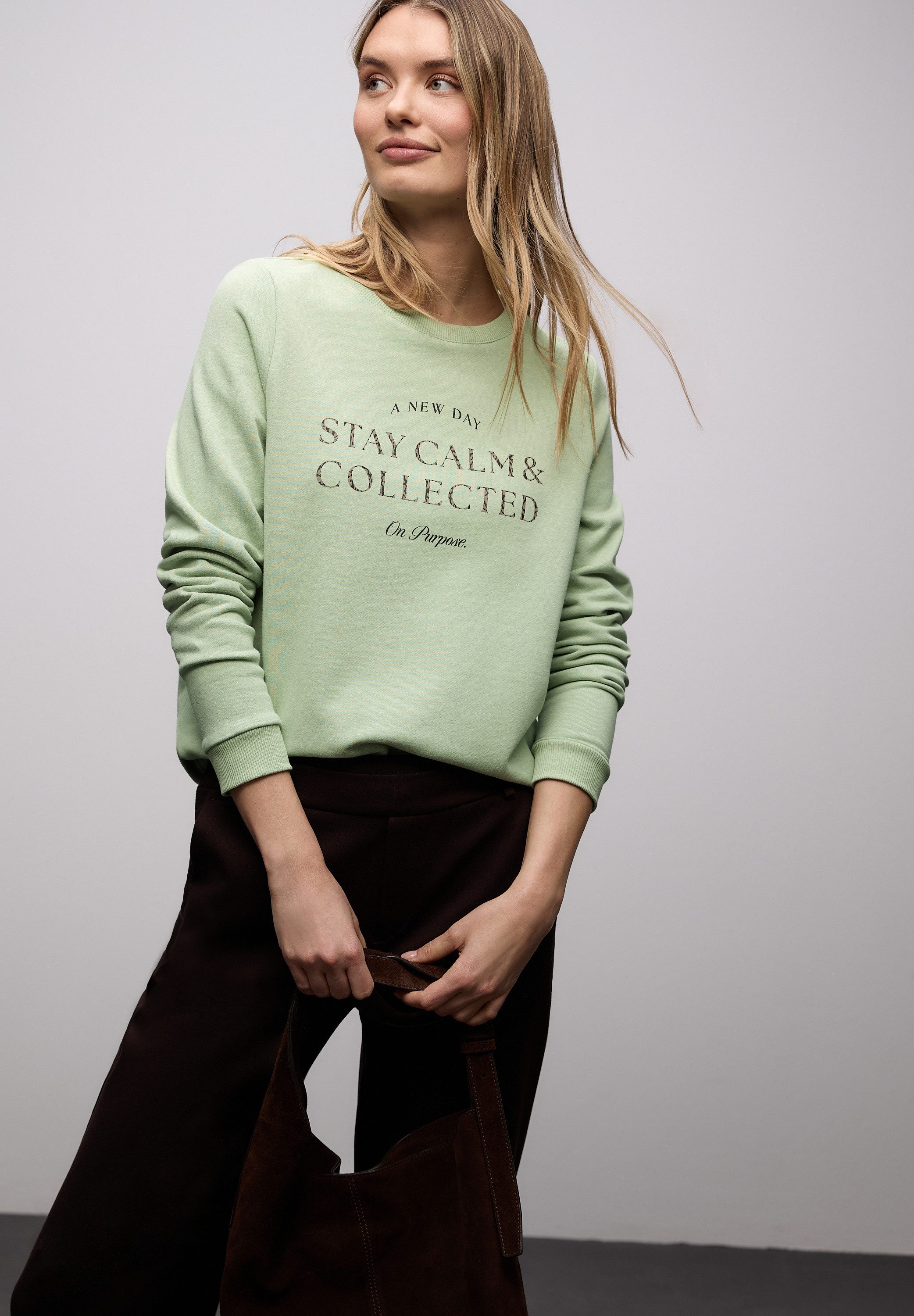 STREET ONE Sweatshirt mit Schriftzug
