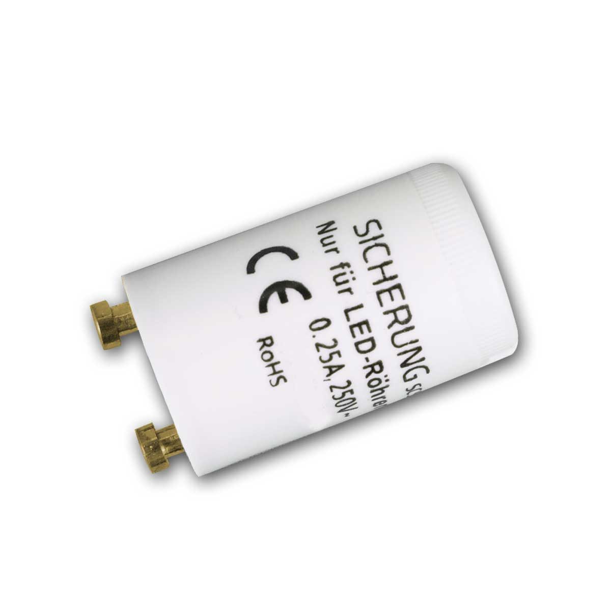 EGB LED-Leuchtmittel 10x Starterbrücke für LED Röhren mit Feinsicherung