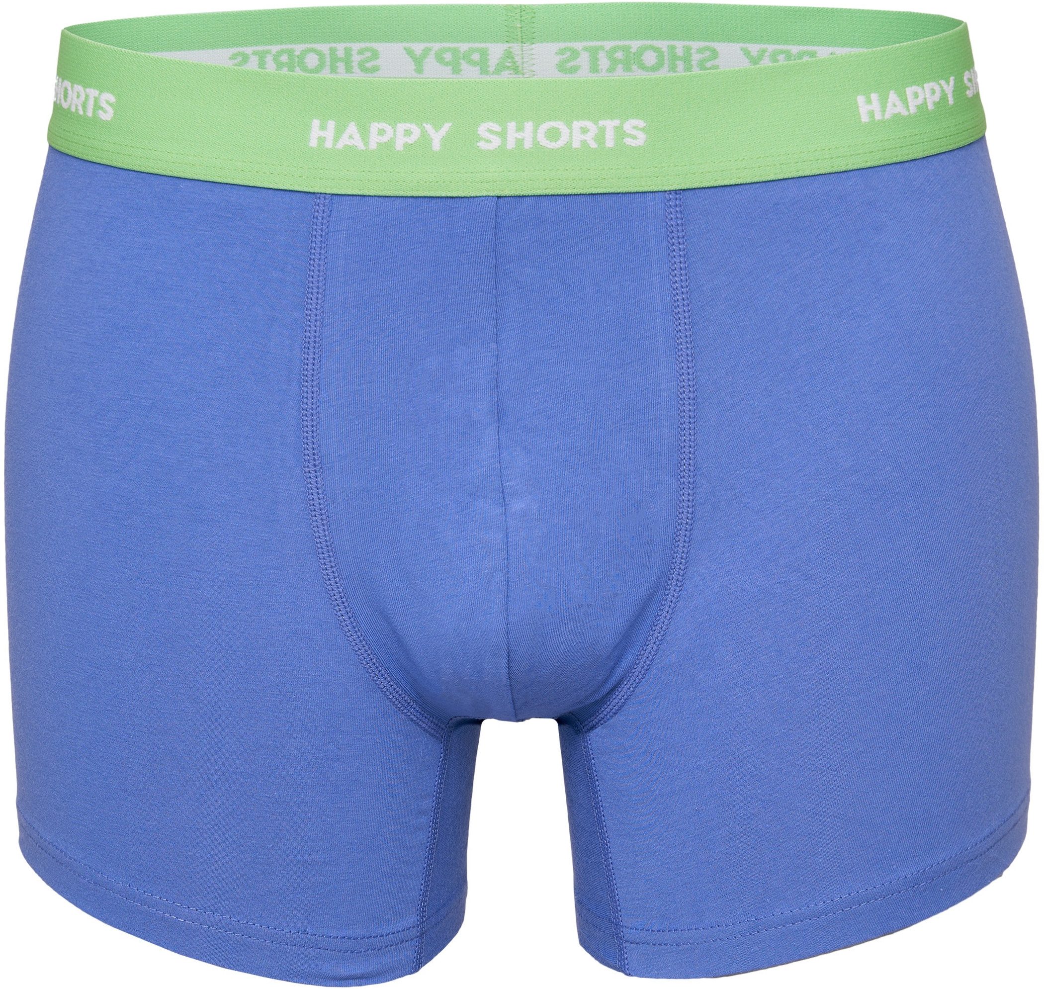 HAPPY SHORTS Trunk 3er Pack Happy Shorts Boxershorts Pants Boxer Ananas Blau (1-St)