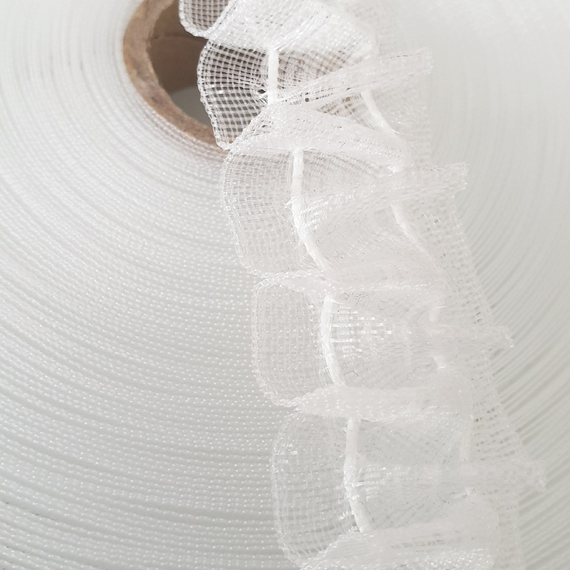 Bestlivings Smokband FM-25-1S, Gardinen, Vorhänge, Gardinenstoff, Gardinenband "Transparent" 25mm, Faltenband zum Aufnähen für Stoffe