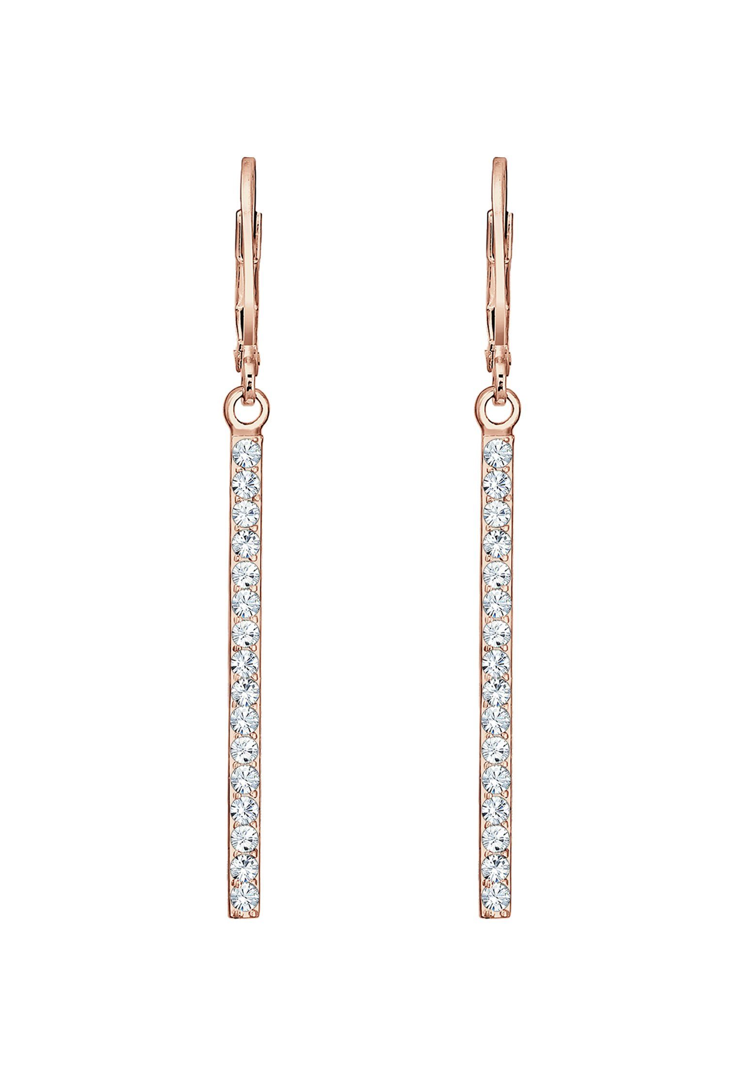 Elli Paar Ohrhänger Stab lang mit 925 Silber, mit Kristallen von Swarovski® günstig online kaufen