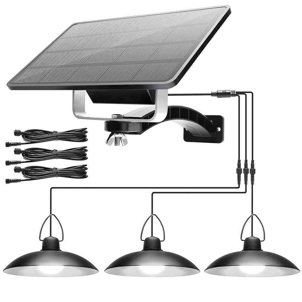 Rosnek LED Solarleuchte 1/2/3/4 Kopf, Solar-Pendelleuchten, günstig online kaufen