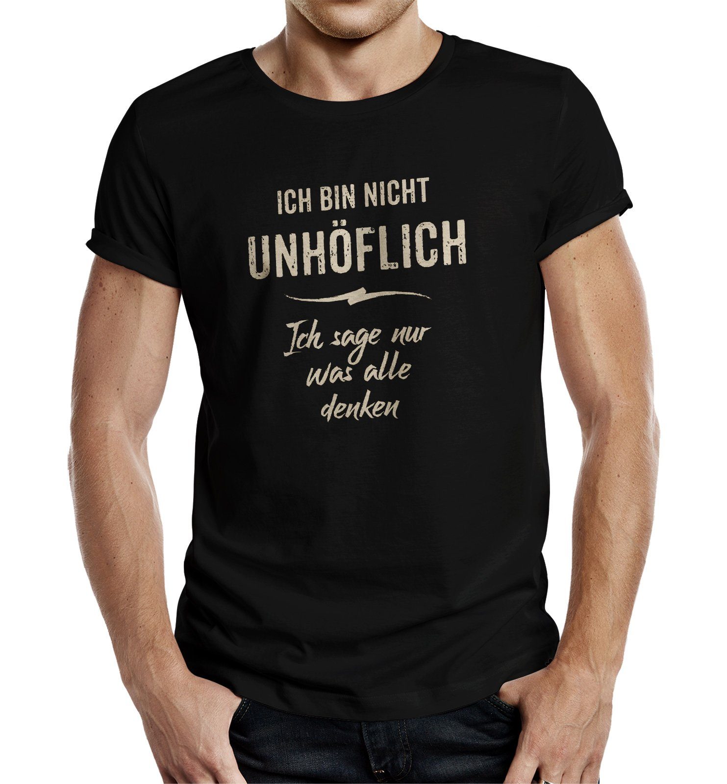 RAHMENLOS® T-Shirt Statement - Ich Bin Nicht unhöflich, sage nur was alle denken