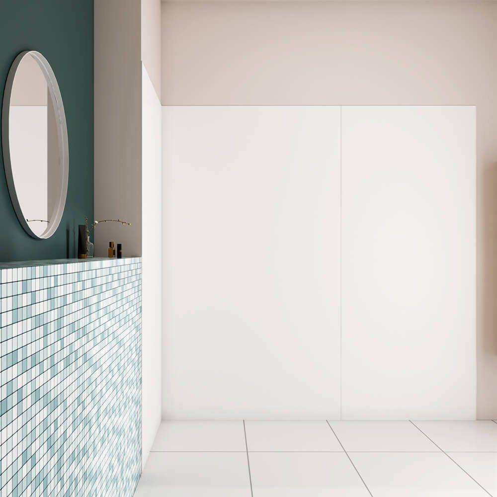 duschspa Duschrückwand 3mm 210cm weiße PE-Aluminiumpaneele günstig online kaufen