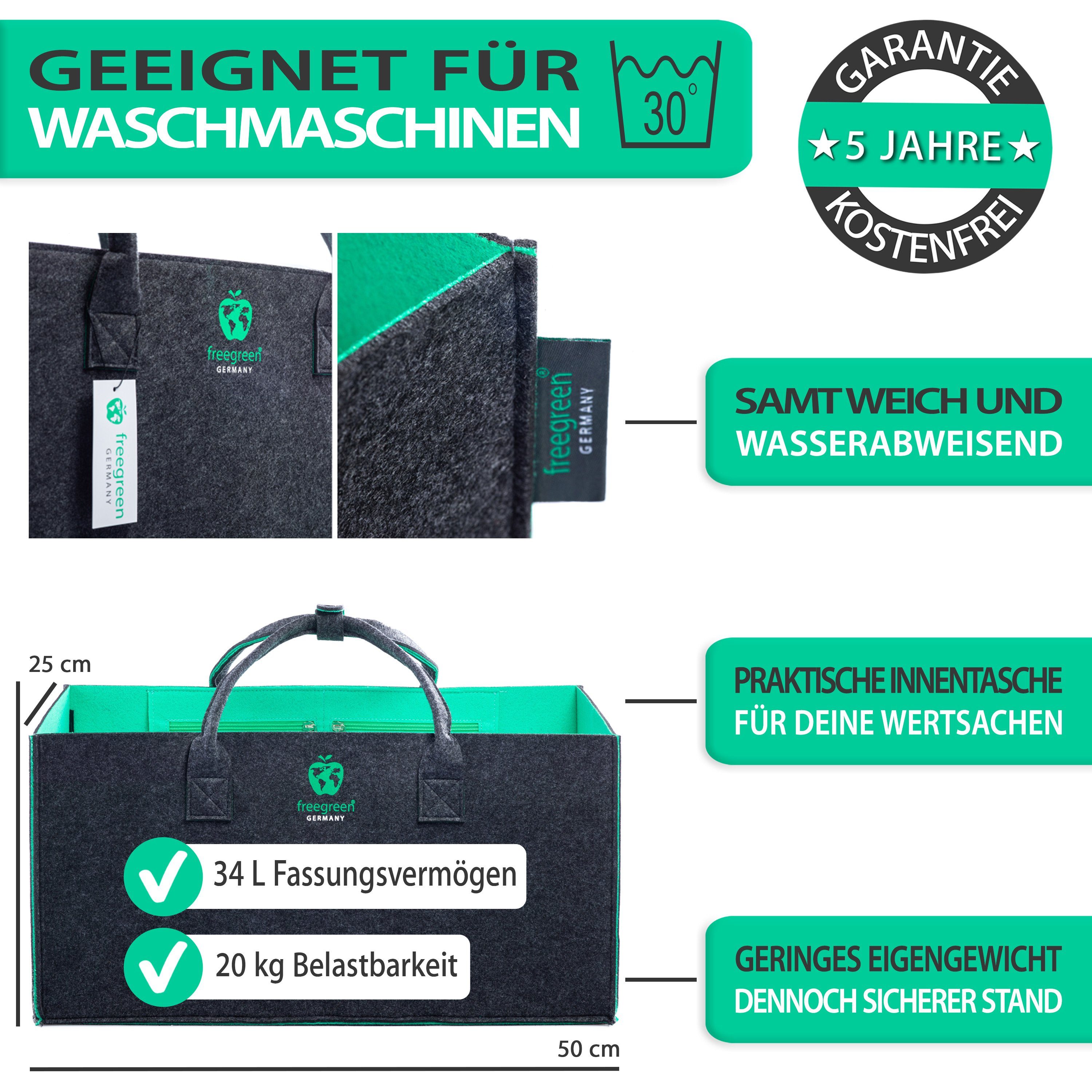 freegreen® Einkaufskorb PREMIUM« Einkaufstasche aus recycelten PET-Flaschen günstig online kaufen
