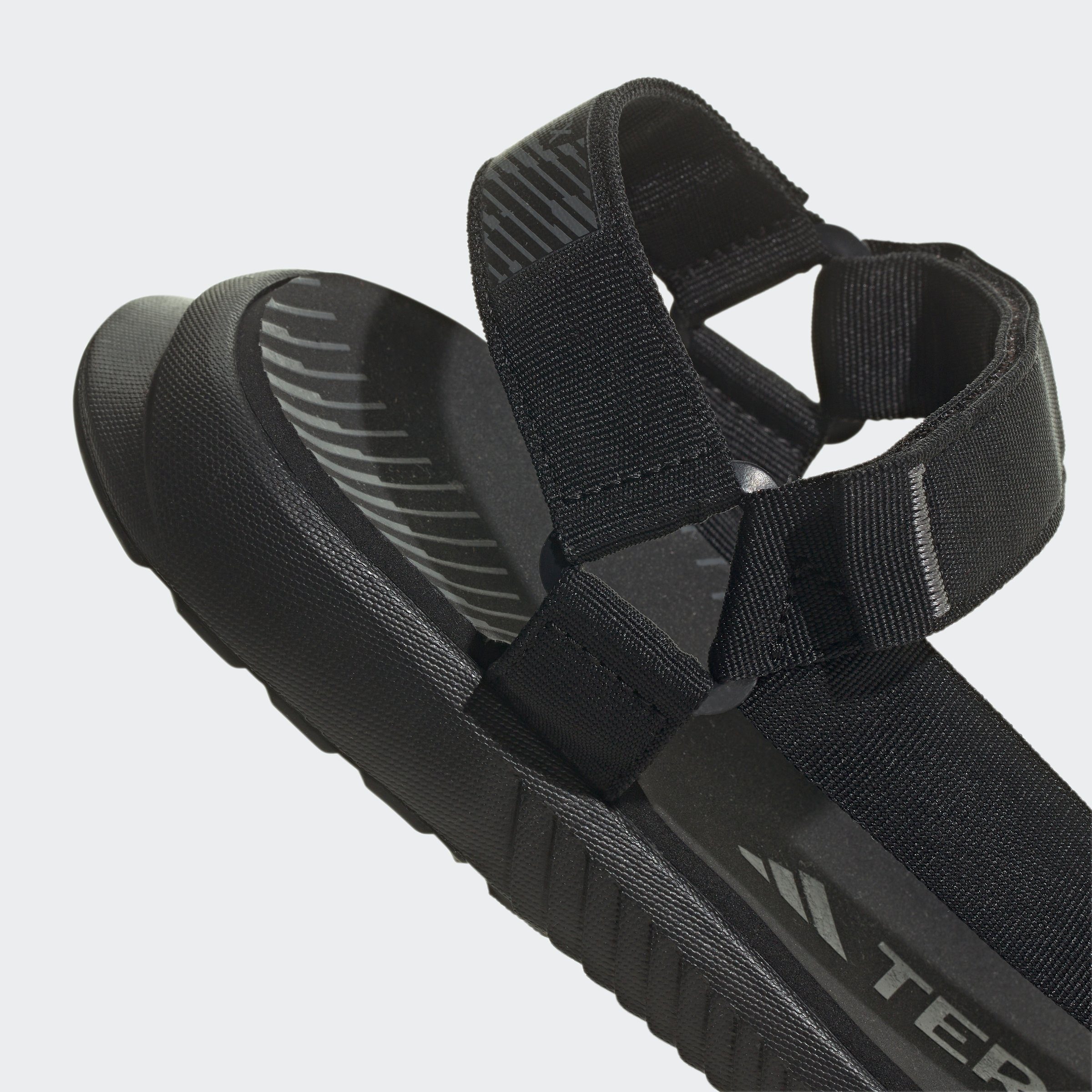 adidas TERREX TERREX HYDROTERRA LIGHT Core SANDALE Grey Klettverschluss Four Black Black mit / / Core Outdoorsandale