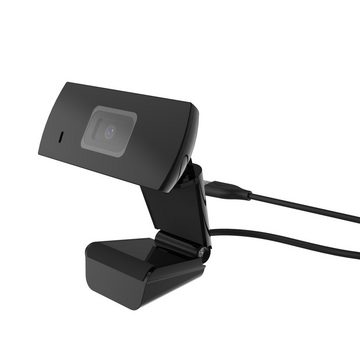 XLAYER 218162 schwarz Full HD-Webcam (Full HD, USB Plug & Play Installation)