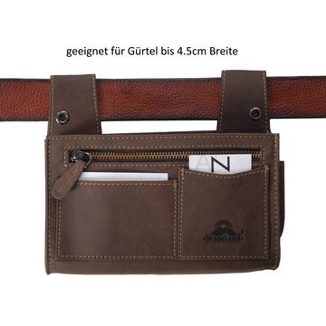 Woodland Kellnerbörse Woodland - Leder Holster Kellner Börse Taxibörse Kellnertasche - Dunke