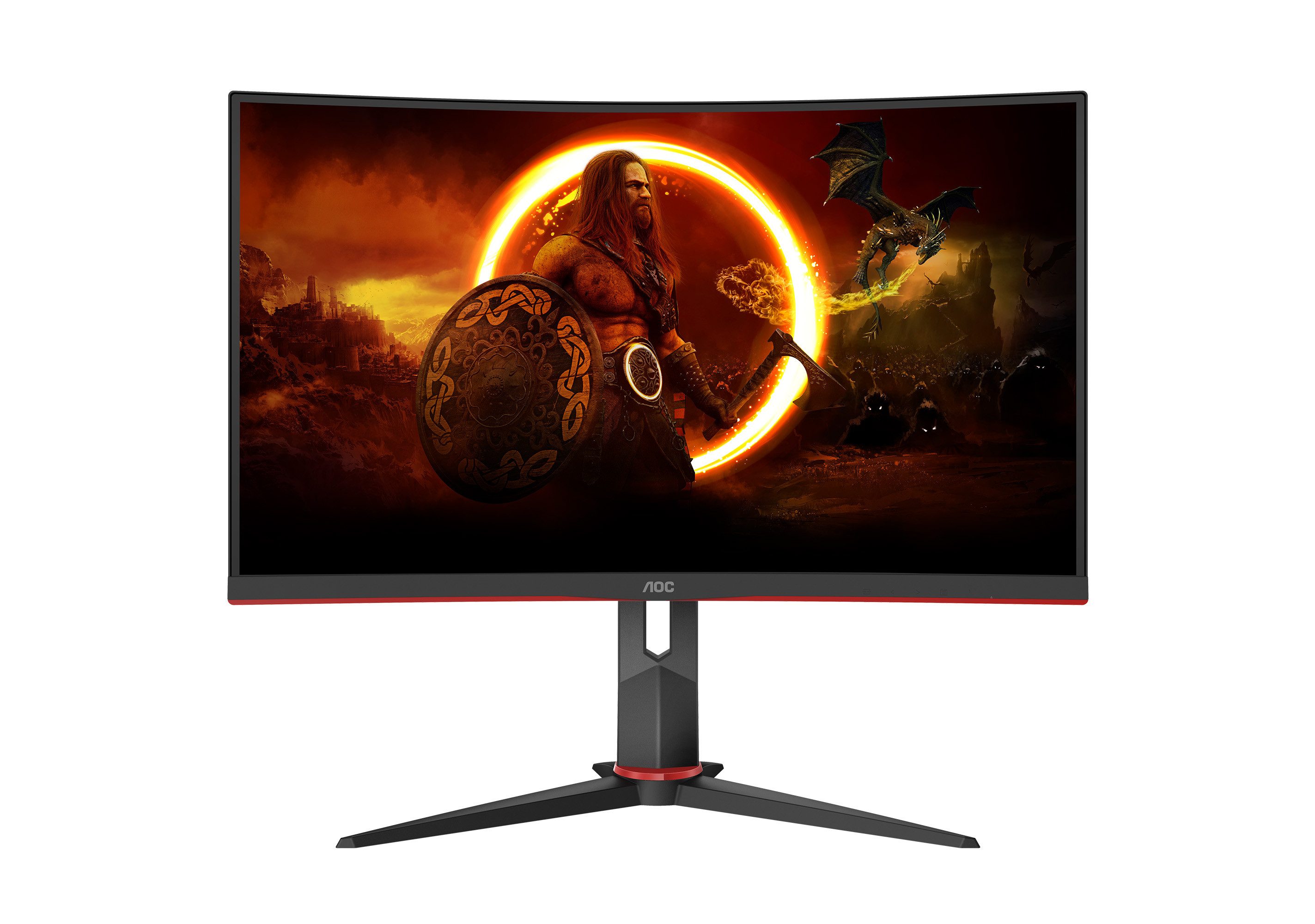 AOC C27G2Z3/BK Curved-Gaming-Monitor (68,6 cm/27 ", 1920 x 1080 px, Full HD, 0,5 ms Reaktionszeit, 280 Hz, VA LED)