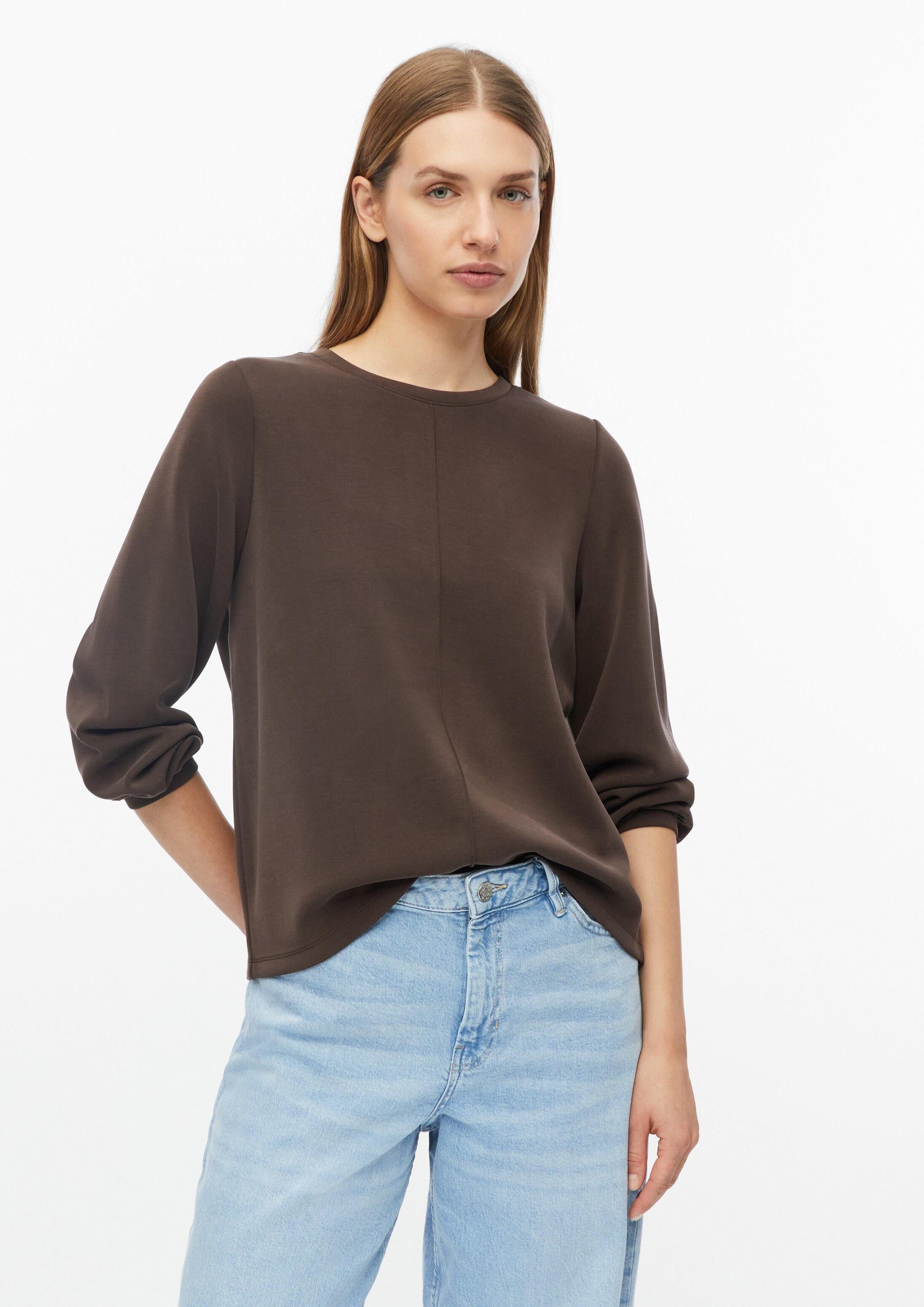 s.Oliver Sweatshirt Sweatshirt Scuba-Sweatshirt mit weitem Arm