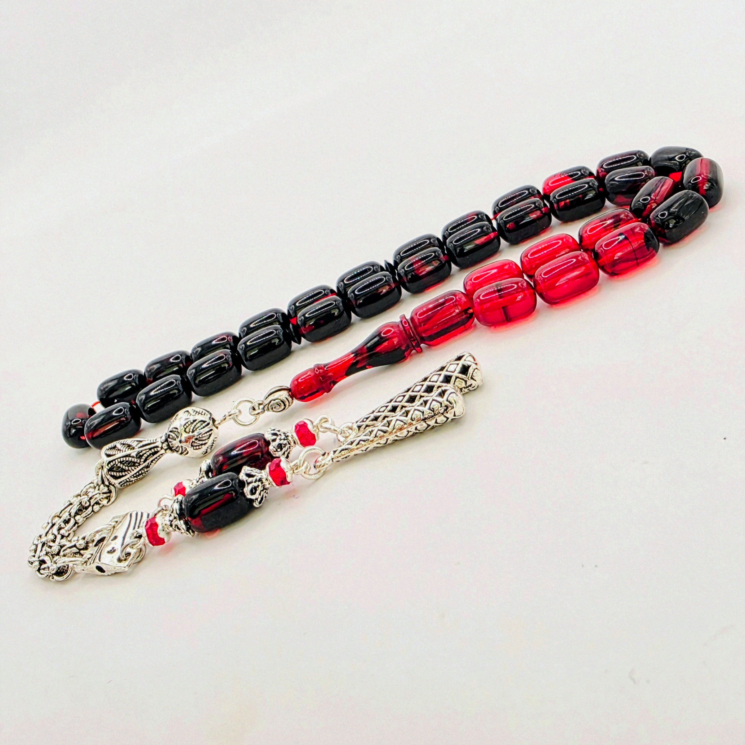 M-Punkt24 Kettenanhänger Tesbih Tesbih (8 x 12 mm), Gebetskette, Rosary, inkl. Etui, ! SONDERPREIS, DA PRODUKTNEUHEIT ! – Bild 5 von 5