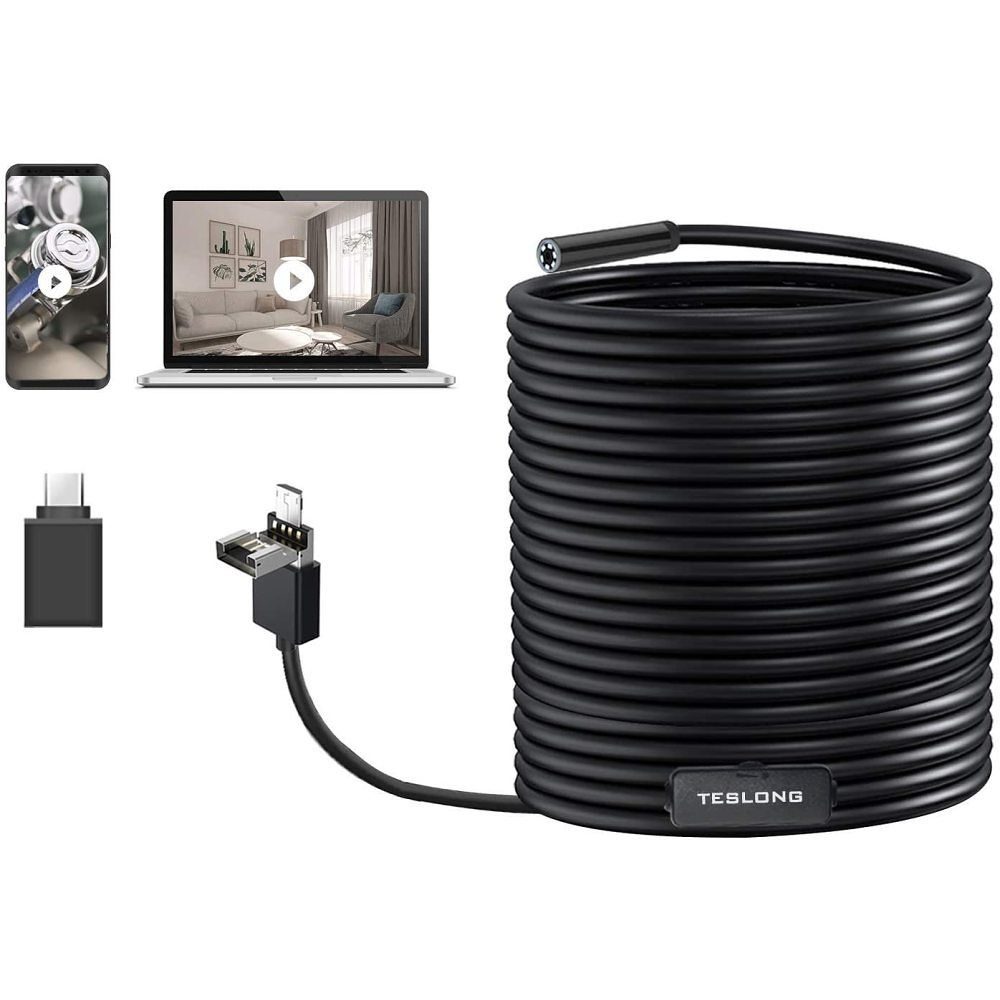 GelldG Endoskop 2 1 Elektro-Kabel USB/Micro Inspektionskamera Endoskop USB in