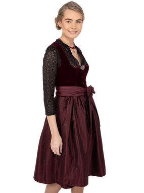 MarJo Trachtenkleid Midi Dirndl 2tlg. 65cm SUSI rotwein