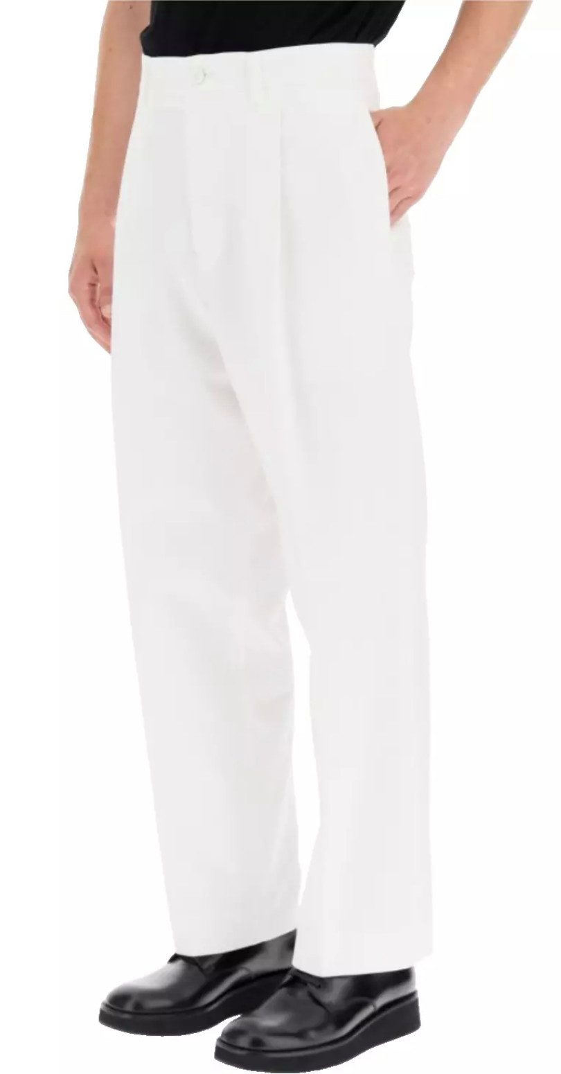 Dior Chinohose Homme Cropped Loose Fit Verdeckter Reiß- und Knopfverschluss