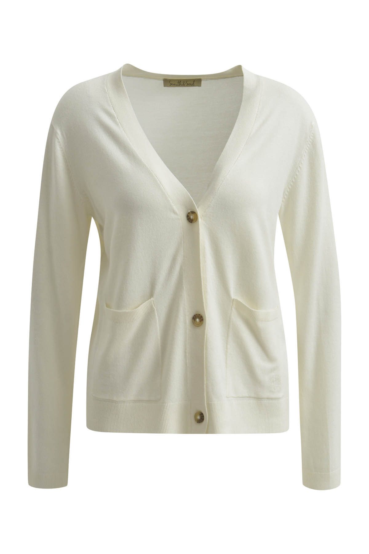 Smith & Soul Steppweste SHORT BUTTON CARDIGAN