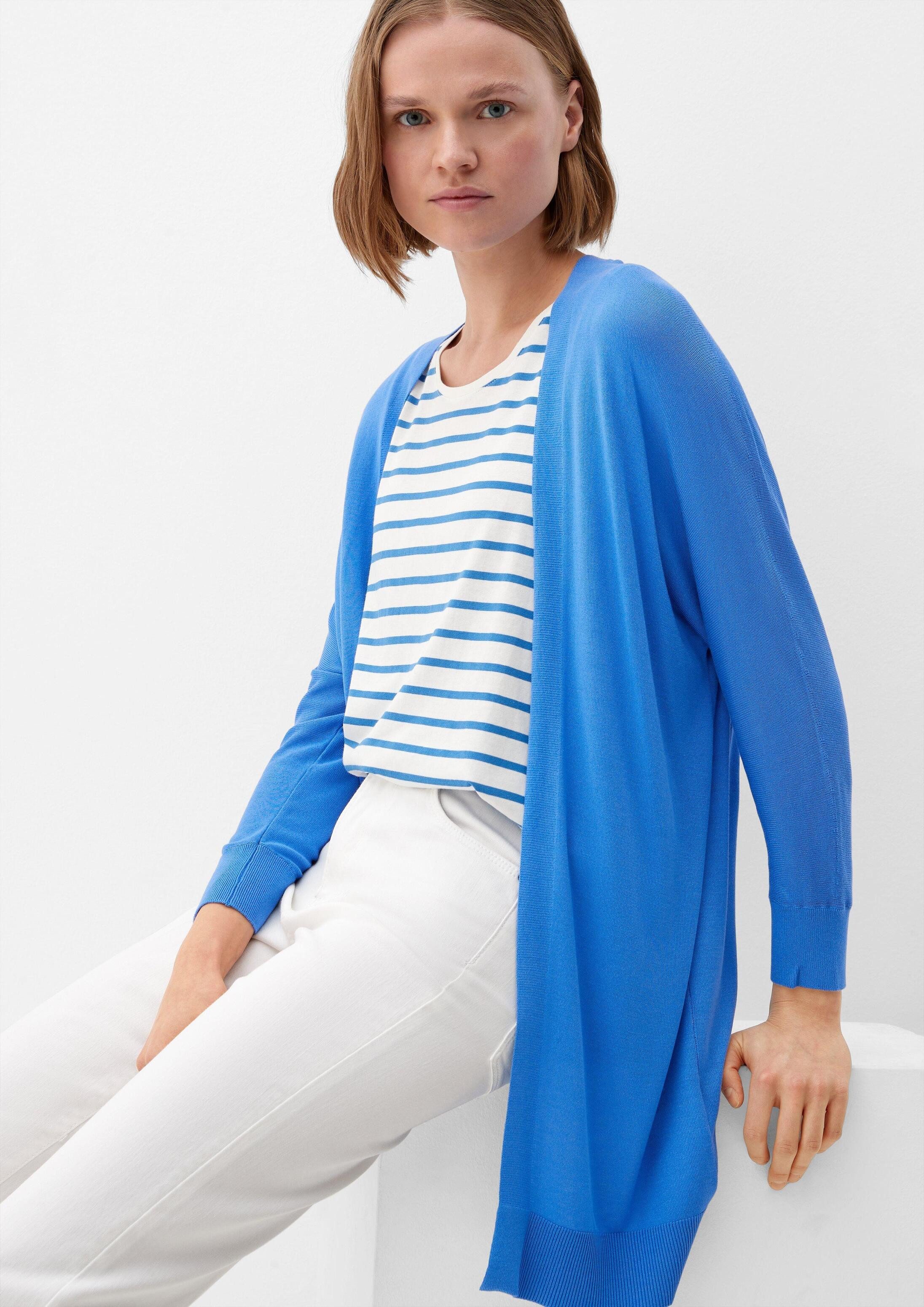 s.Oliver Cardigan Strickjacke Strickjacke aus Viskose