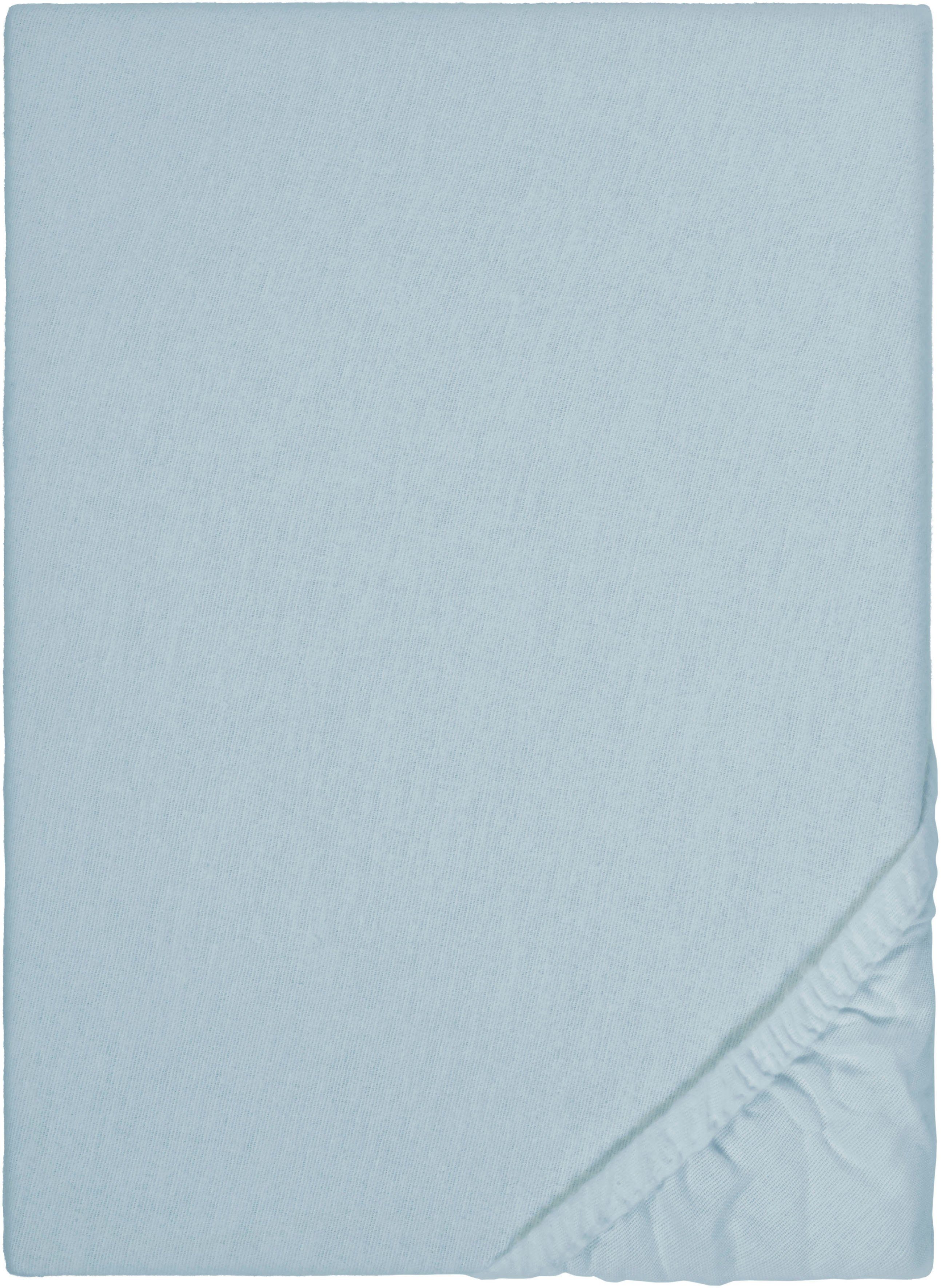 Biberna Spannbettlaken Biber in Gr. 90x200, 140x200 oder 180x200 cm, Biber, günstig online kaufen