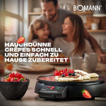 BOMANN Crêpesmaker CM 2221 CB, Crepes Maker mit Ø 29 cm inkl. Teigverteiler