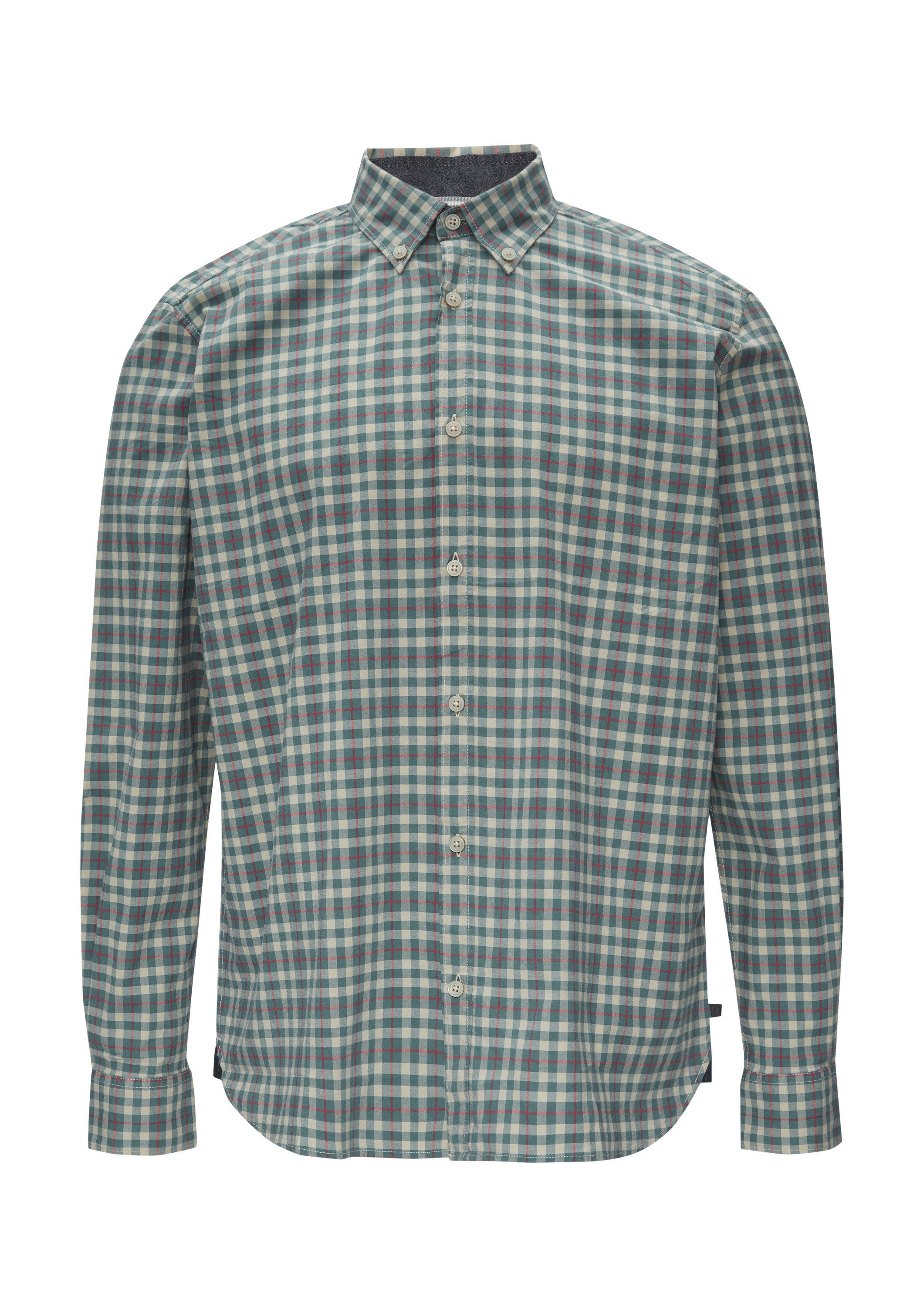 s.Oliver Langarmhemd Hemd Regular Fit: Hemd aus Baumwollstretch mit Button- günstig online kaufen