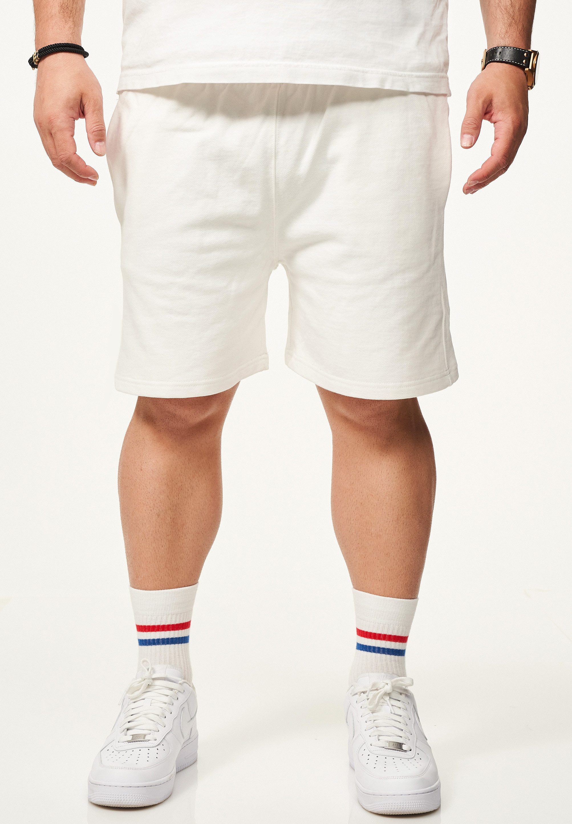 BEHYPE STUDIOS Sweatshorts im lockeren Relaxed-Fit aus 100% Baumwolle für H günstig online kaufen