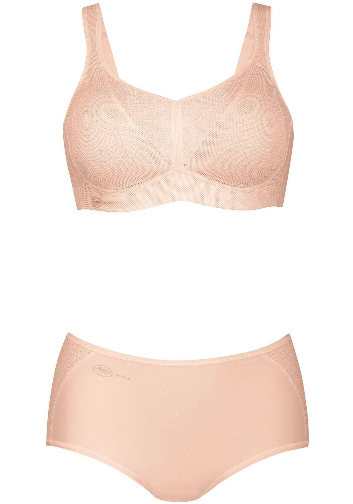 Anita Active Sport-BH Air Control Deltapad doppellagige Cups, gepolsterte Träger, mit Print, feminin, weich