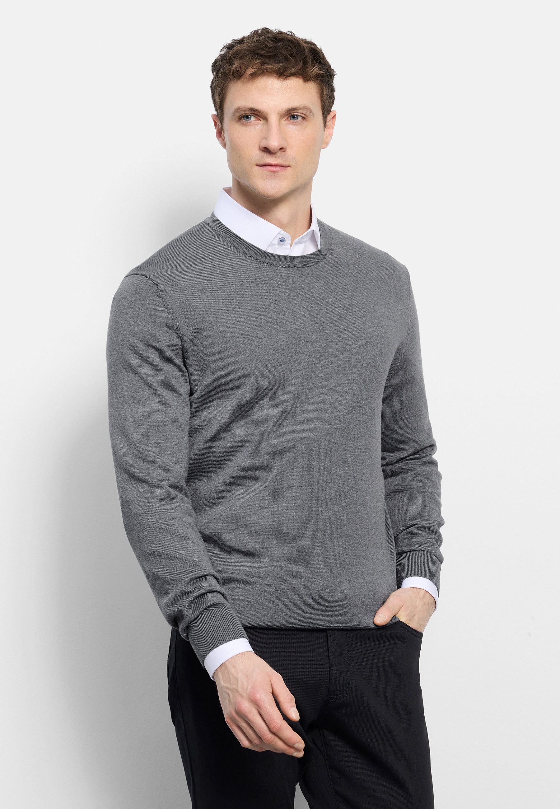 OLYMP Strickpullover OLYMP Casual Strick günstig online kaufen