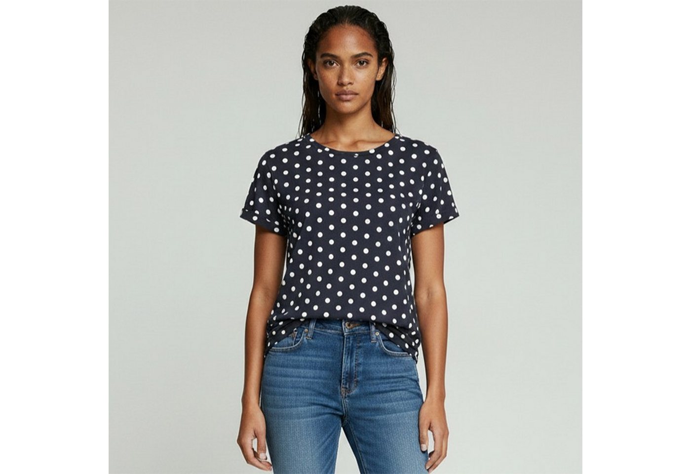 maracujaaa Kurzarmshirt Audrey Tupfen Shirt