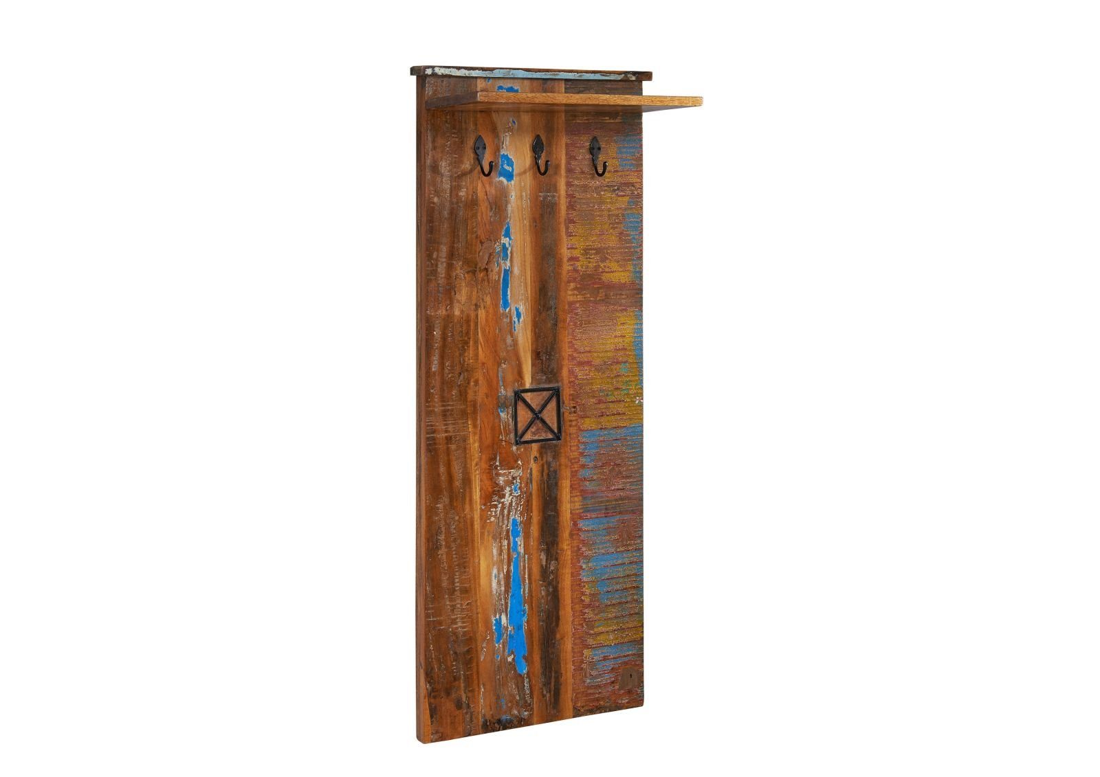 Massivmoebel24 Garderobe NATURE OF SPIRIT, Altholz 59x30x145 mehrfarbig lackiert NATURE OF SPIRIT #111