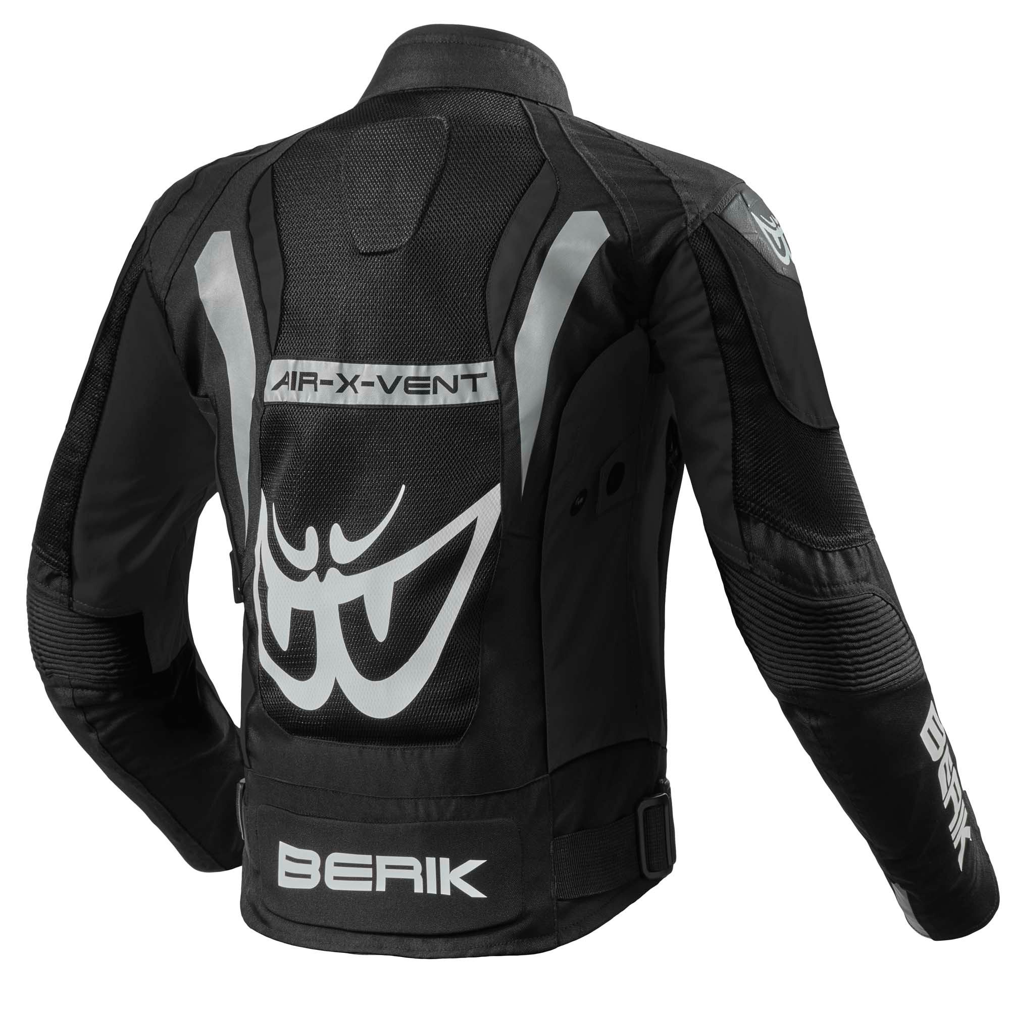 Berik Motorradjacke Vephe Damen Motorrad Textiljacke herausnehmbares Innenfutter