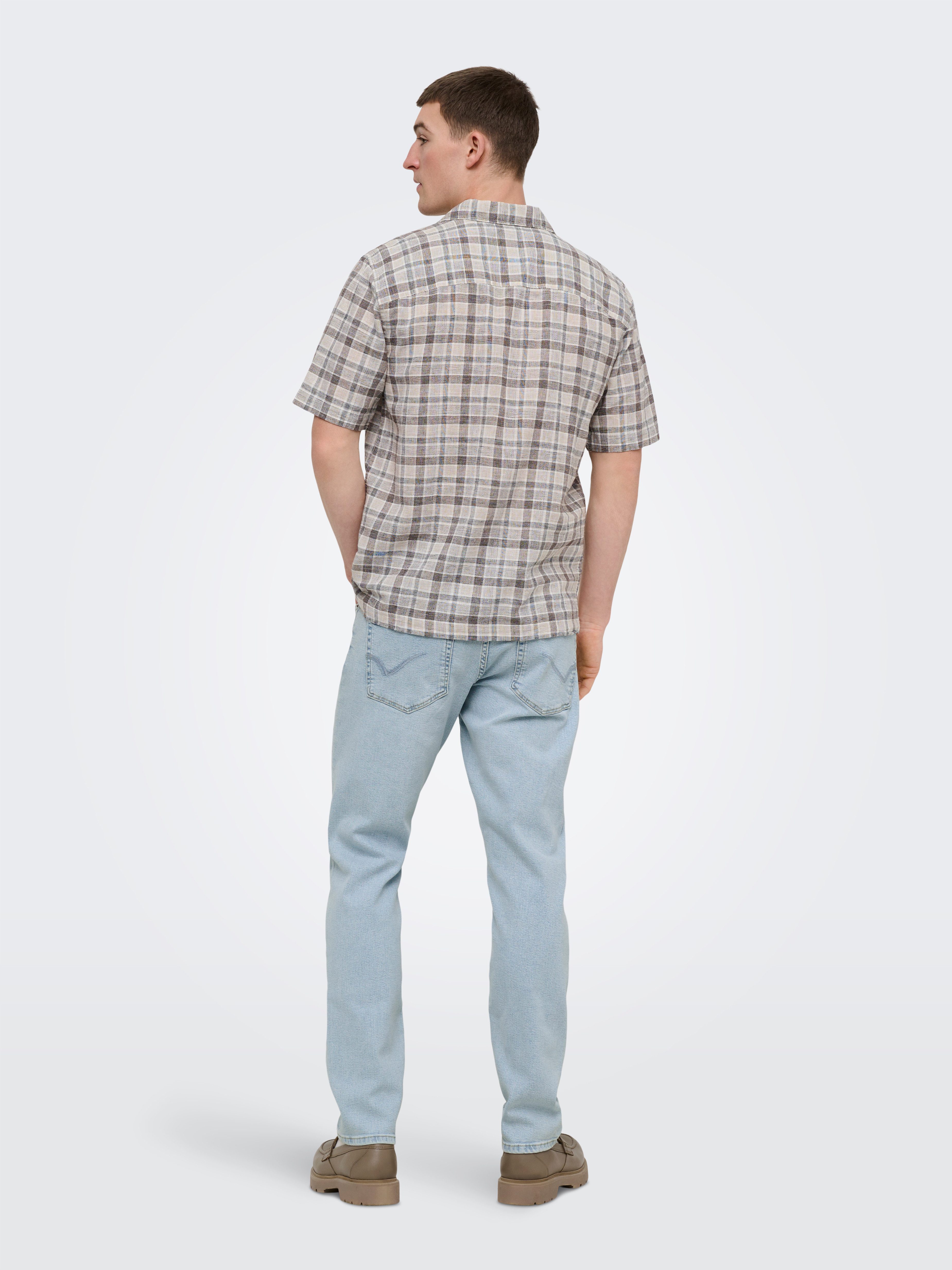ONLY & SONS Straight-Jeans ONSWEFT REGULAR WB 0021 TAI DNM NOOS Baumwollmischung, straight fit