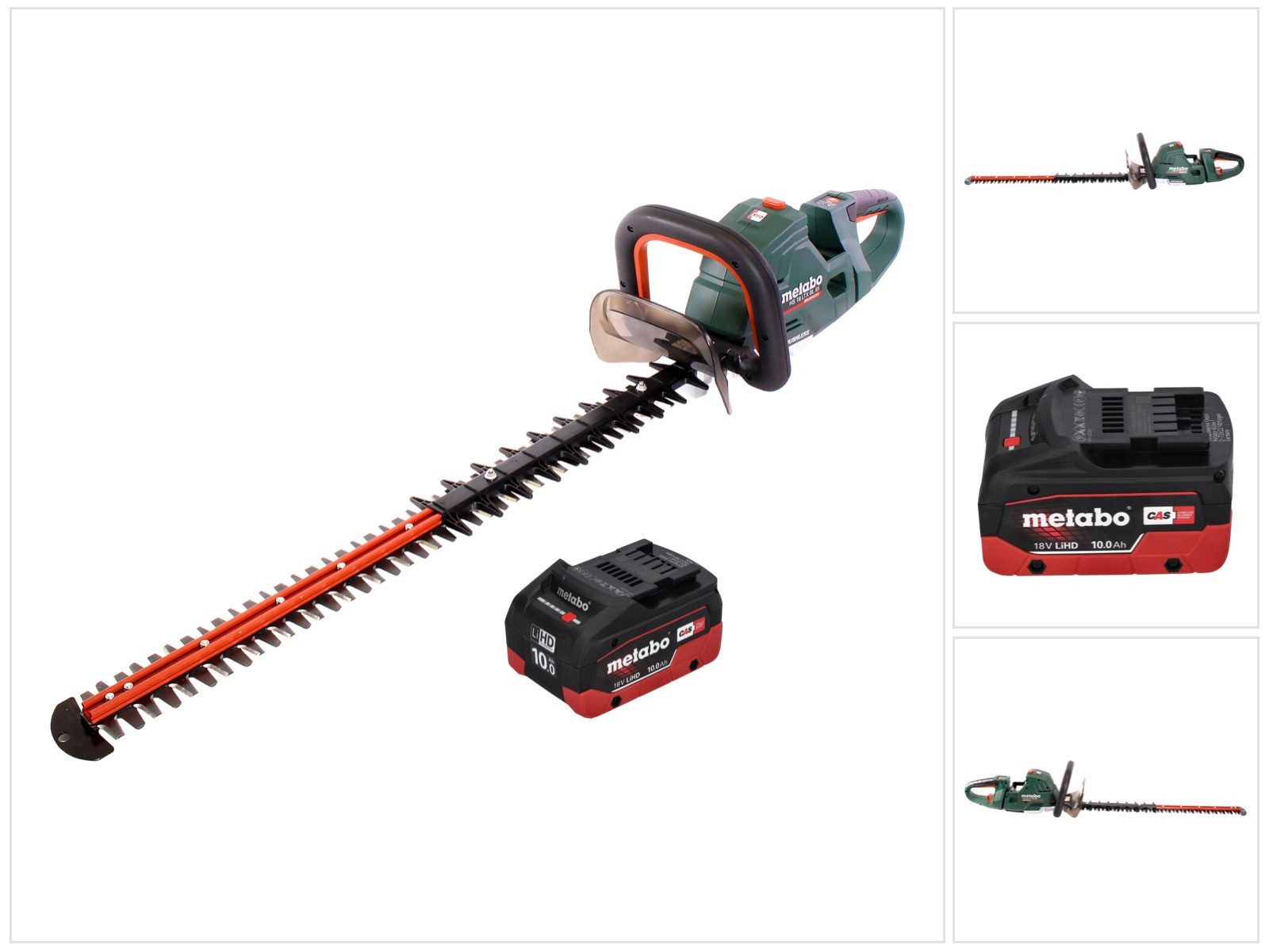metabo Akku-Heckenschere HS 18 LTX BL 75 Akku Heckenschere 18 V 75 cm Brushless + 1x Akku 10,0