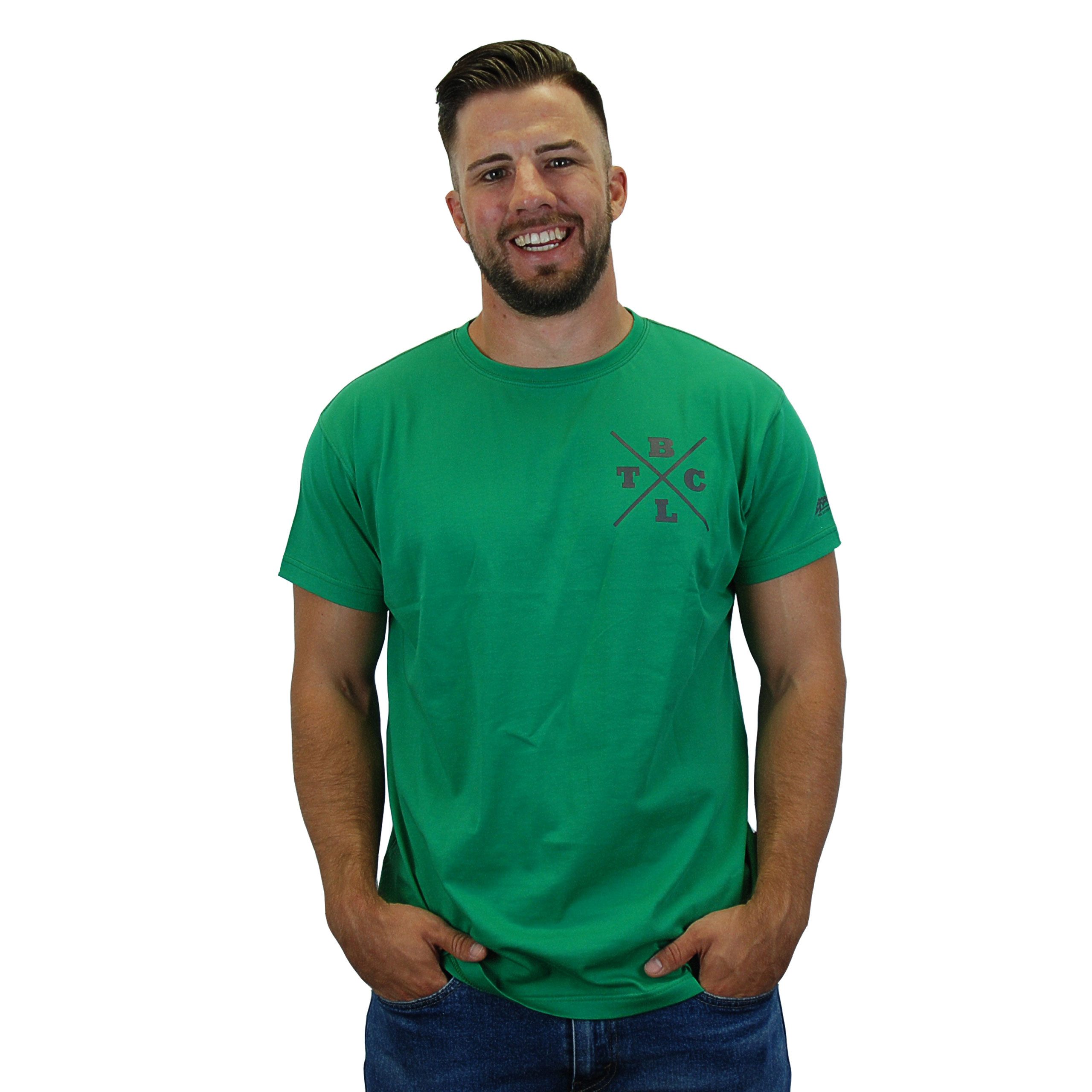 BRACHIAL THE LIFESTYLE COMPANY T-Shirt Brachial T-Shirt "Beach" dunkelgrün M