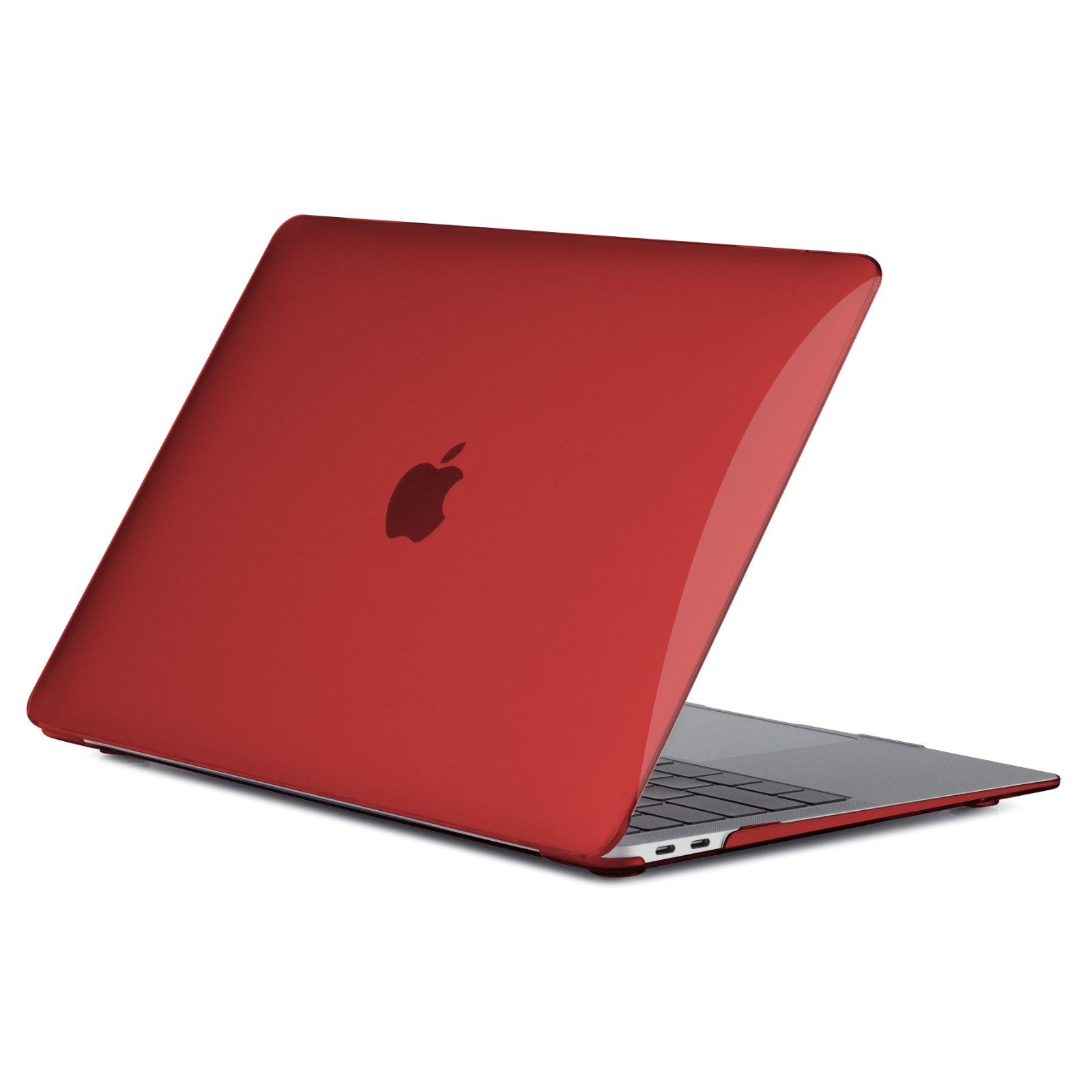 FroShop Laptop-Hülle Schutzhülle für Apple MacBook Air 15 (2025-2023) M4 M3 M2 2-Teilig Schutzcover Hartcase Schutz Cover Etui Tasche, Hülle Modell A3114 / A2941 / A3241 - Rot